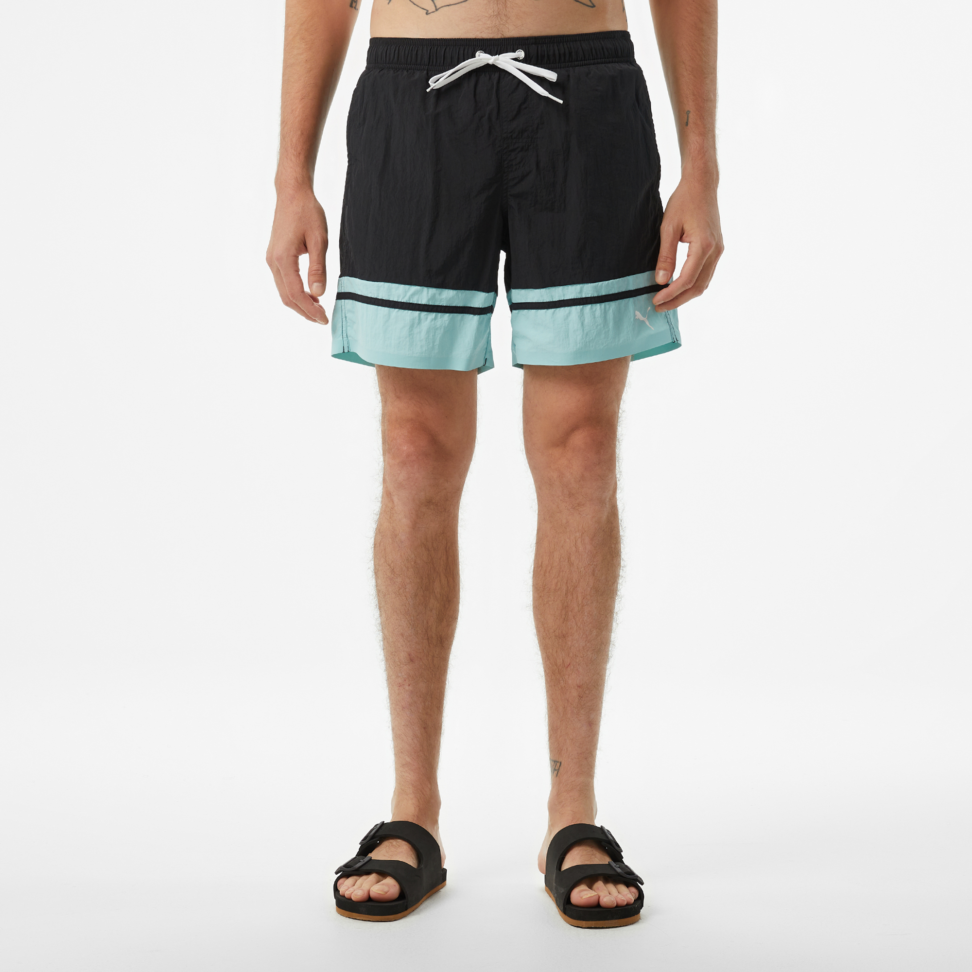 Puma Swim Men Colour Block Erkek Siyah Mayoşort