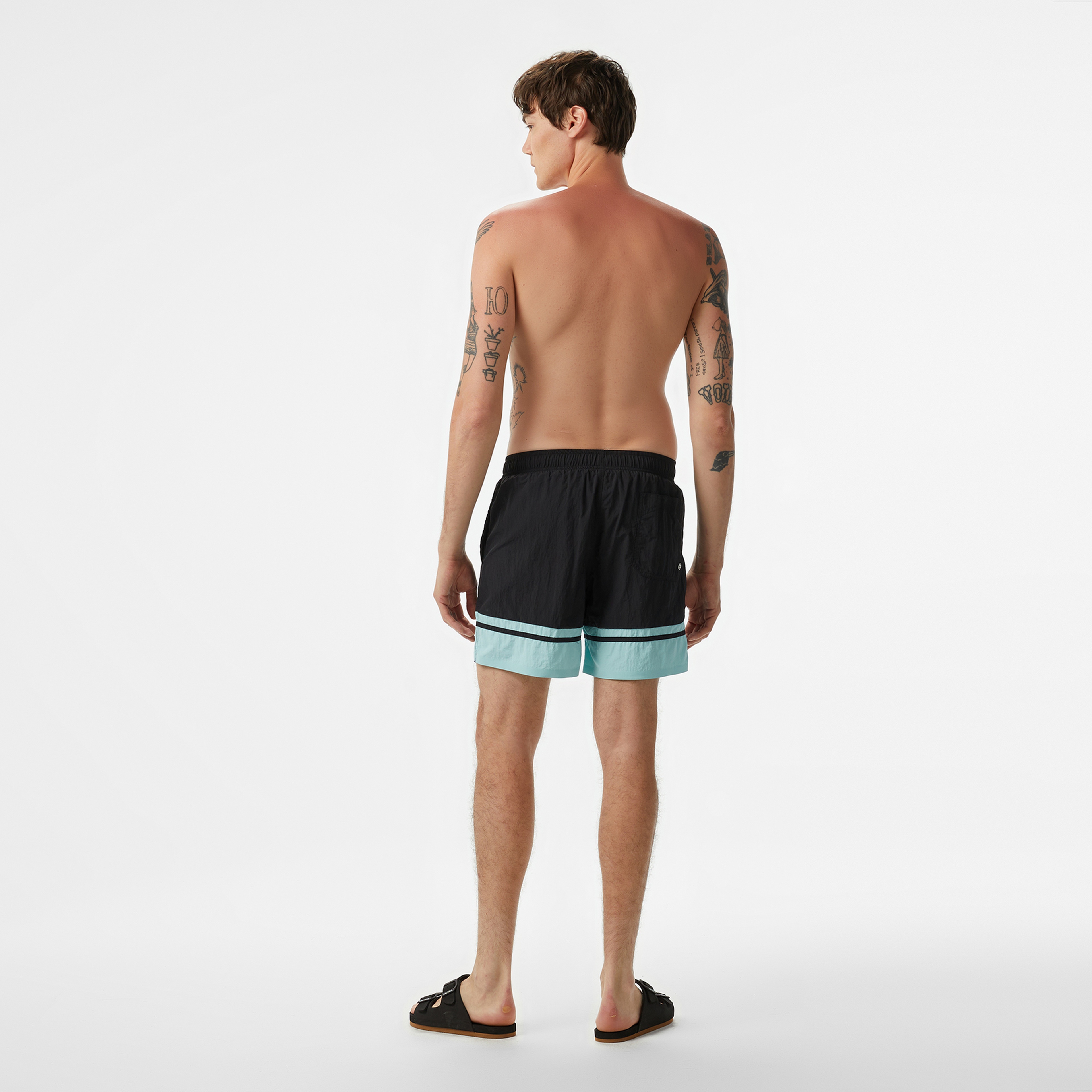 Puma Swim Men Colour Block Erkek Siyah Mayoşort