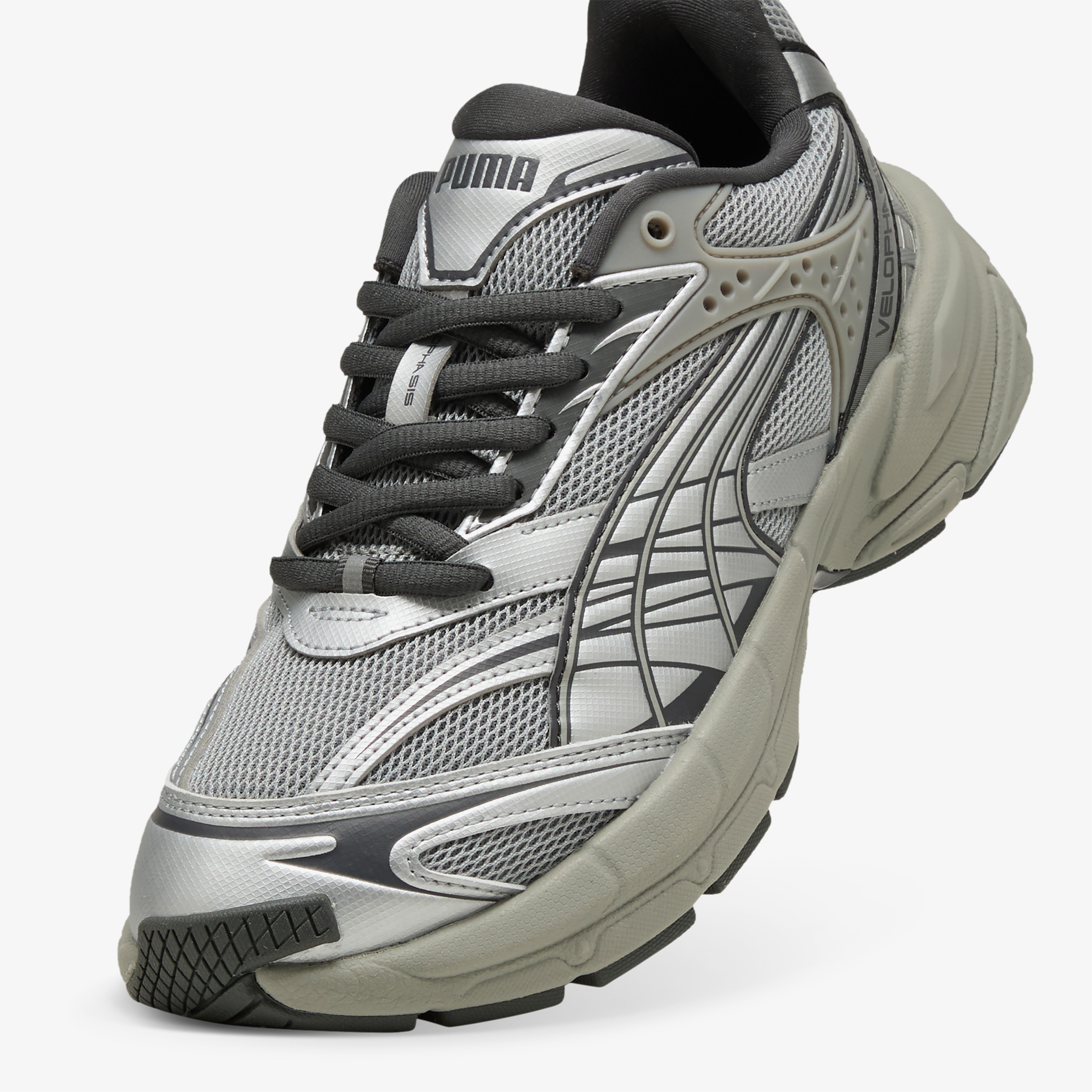 Puma Velophasis Always On Erkek Gri Spor Ayakkabı