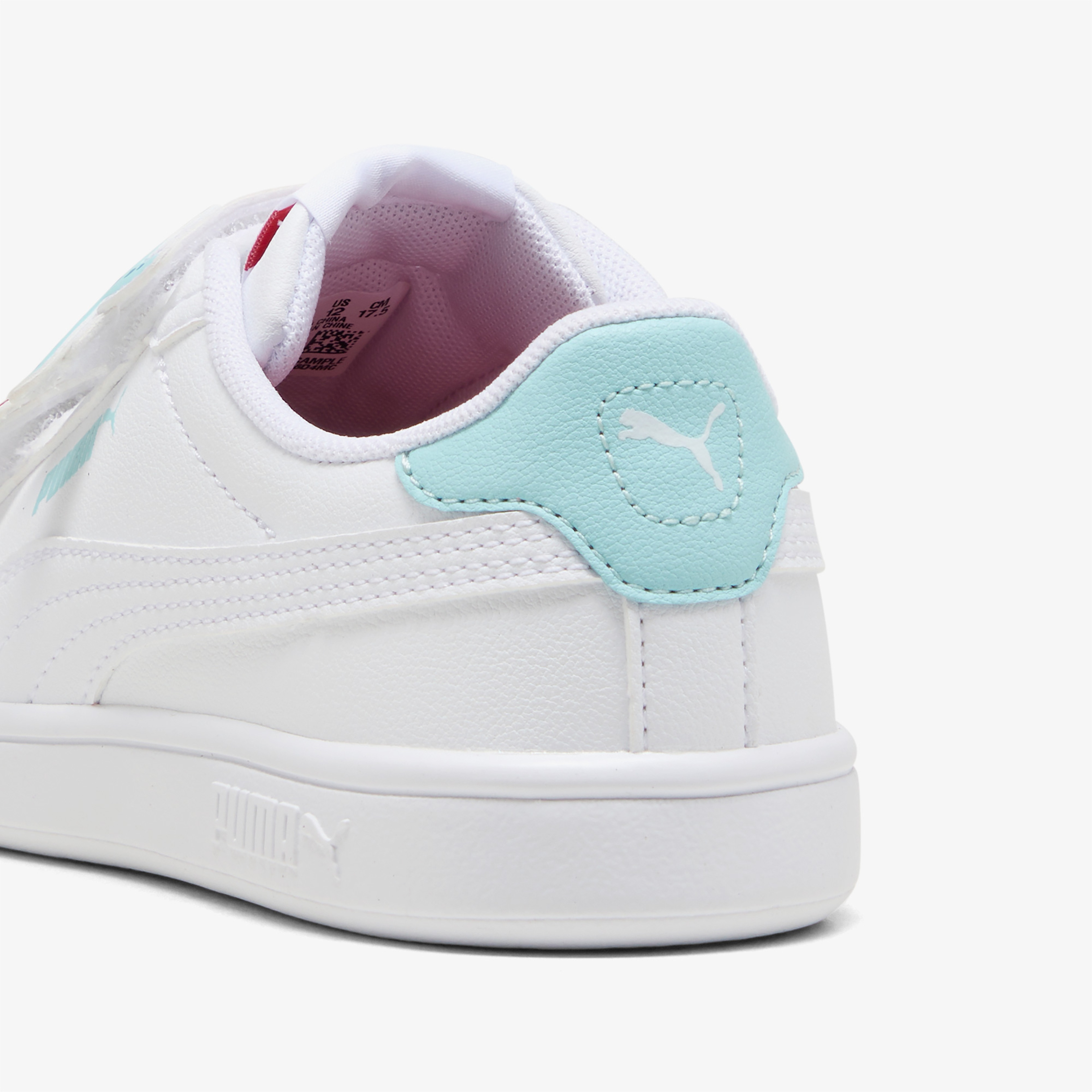 Puma Smash 3 0 Badges Yengeç&Yıldız Figürlü Çocuk Beyaz Spor Ayakkabı