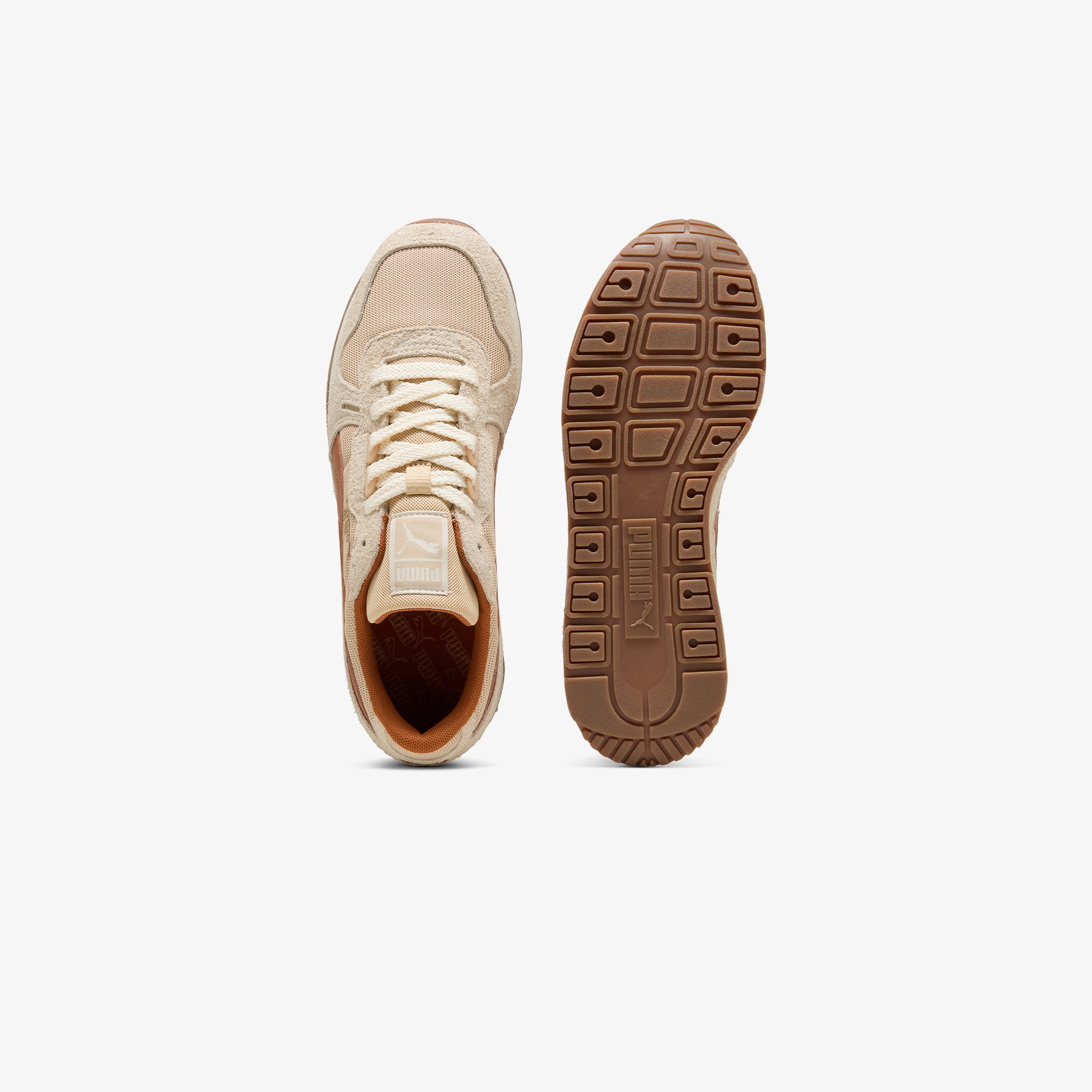 Puma Rx 737 Vintage Kadın Krem Spor Ayakkabı