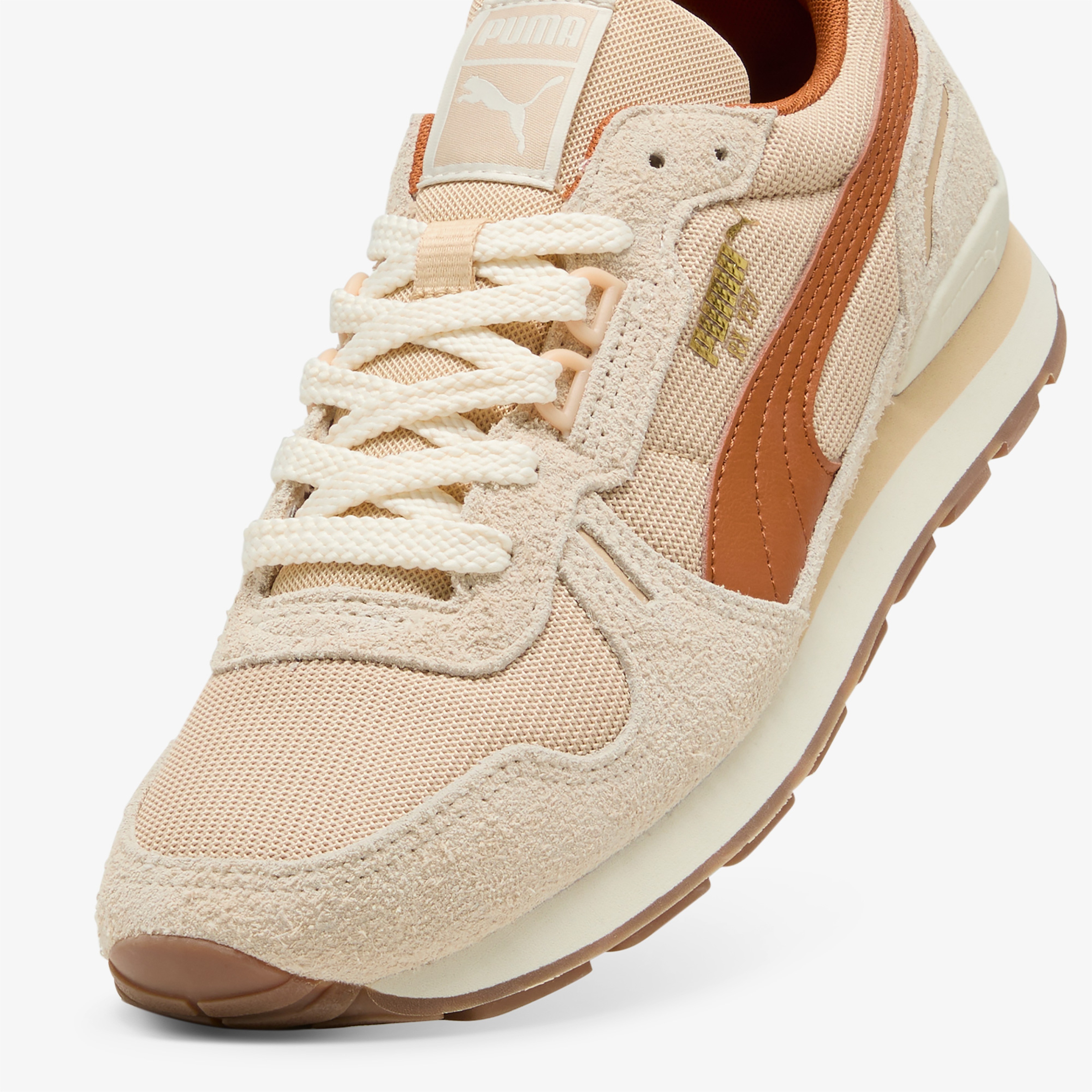 Puma Rx 737 Vintage Kadın Krem Spor Ayakkabı