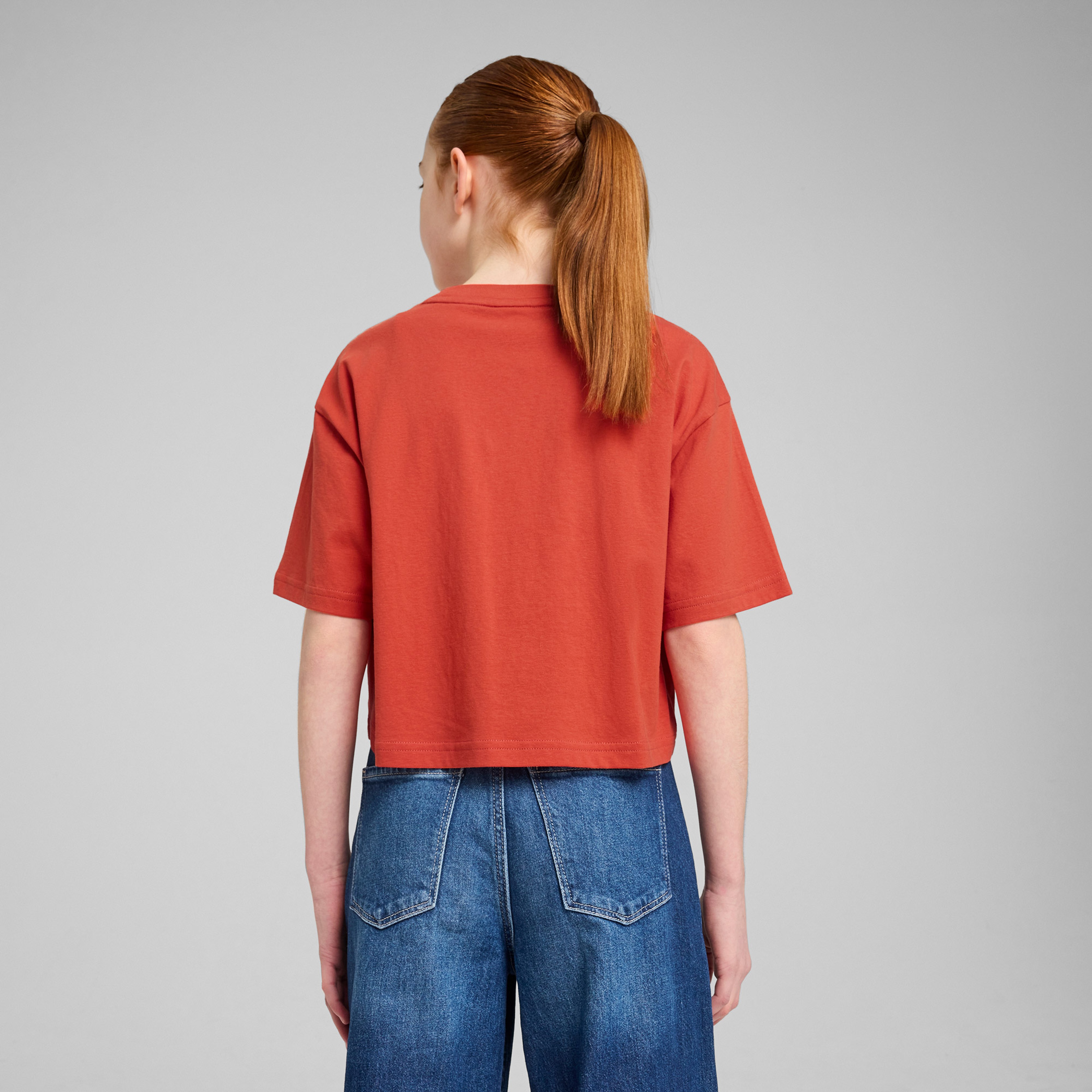 Puma Graphics Length Çocuk Kırmızı T-Shirt