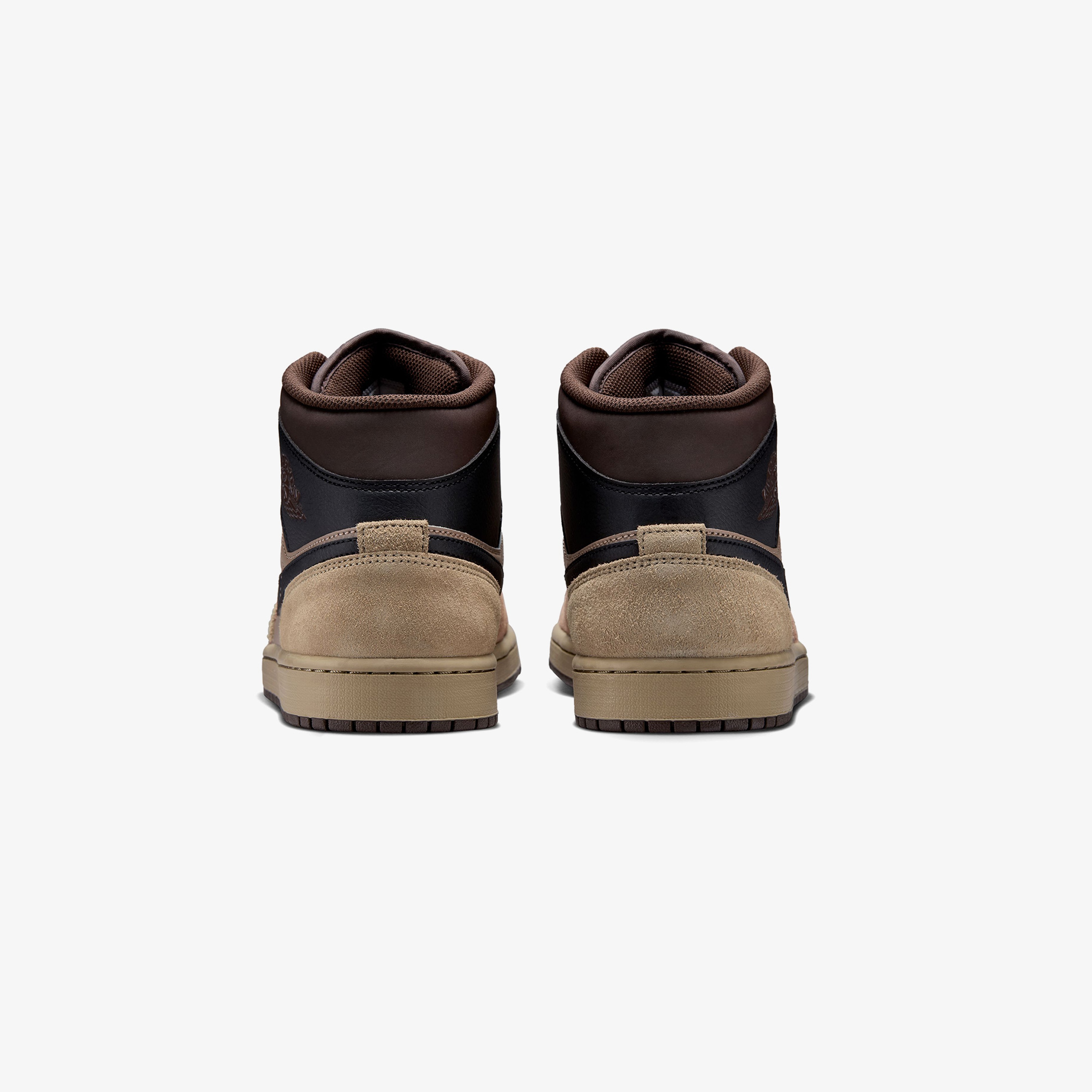 Nike Air Jordan 1 Mid Erkek Kahverengi Bilekli Sneaker