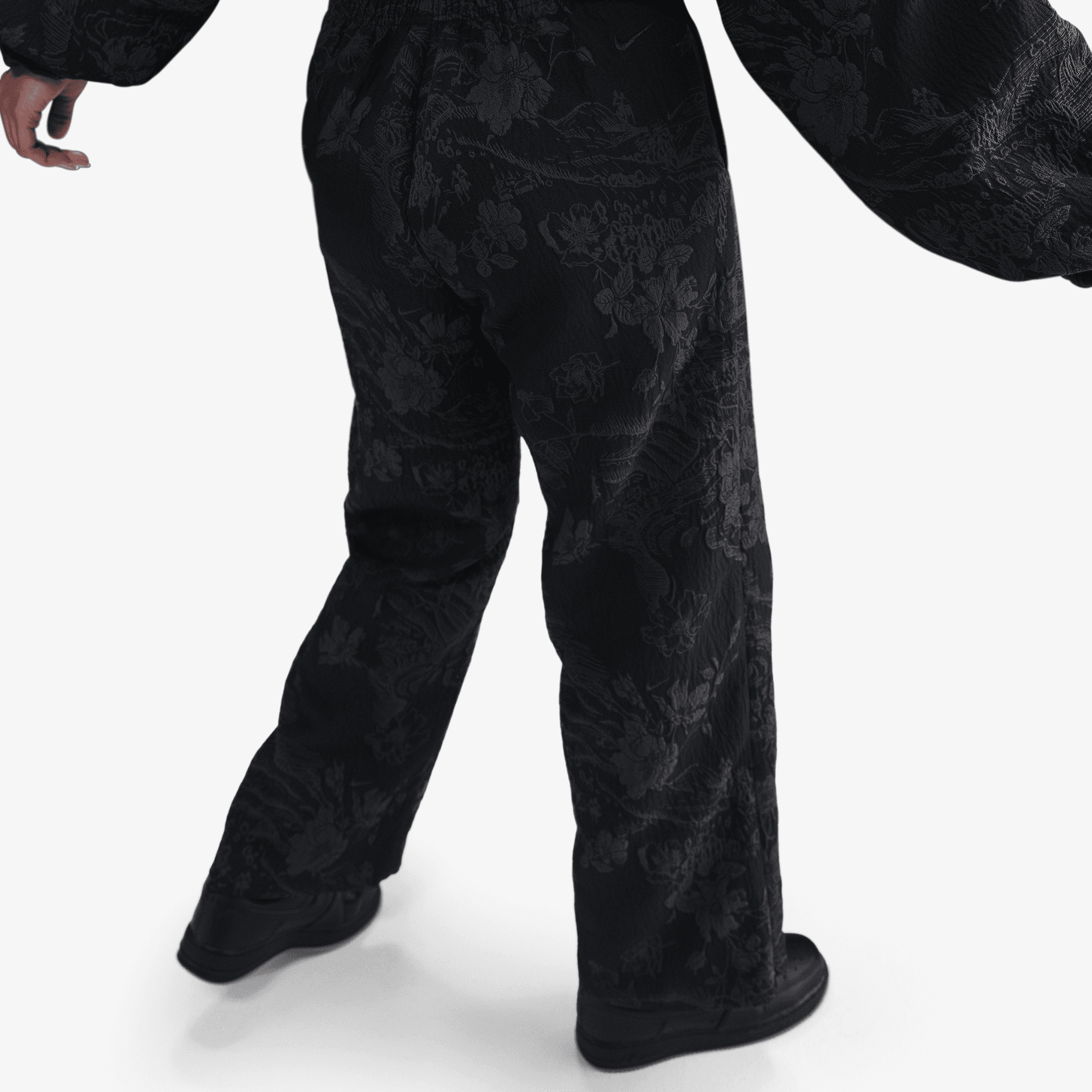 Nike Sportswear Collection Jacquard Kadın Siyah Eşofman Altı