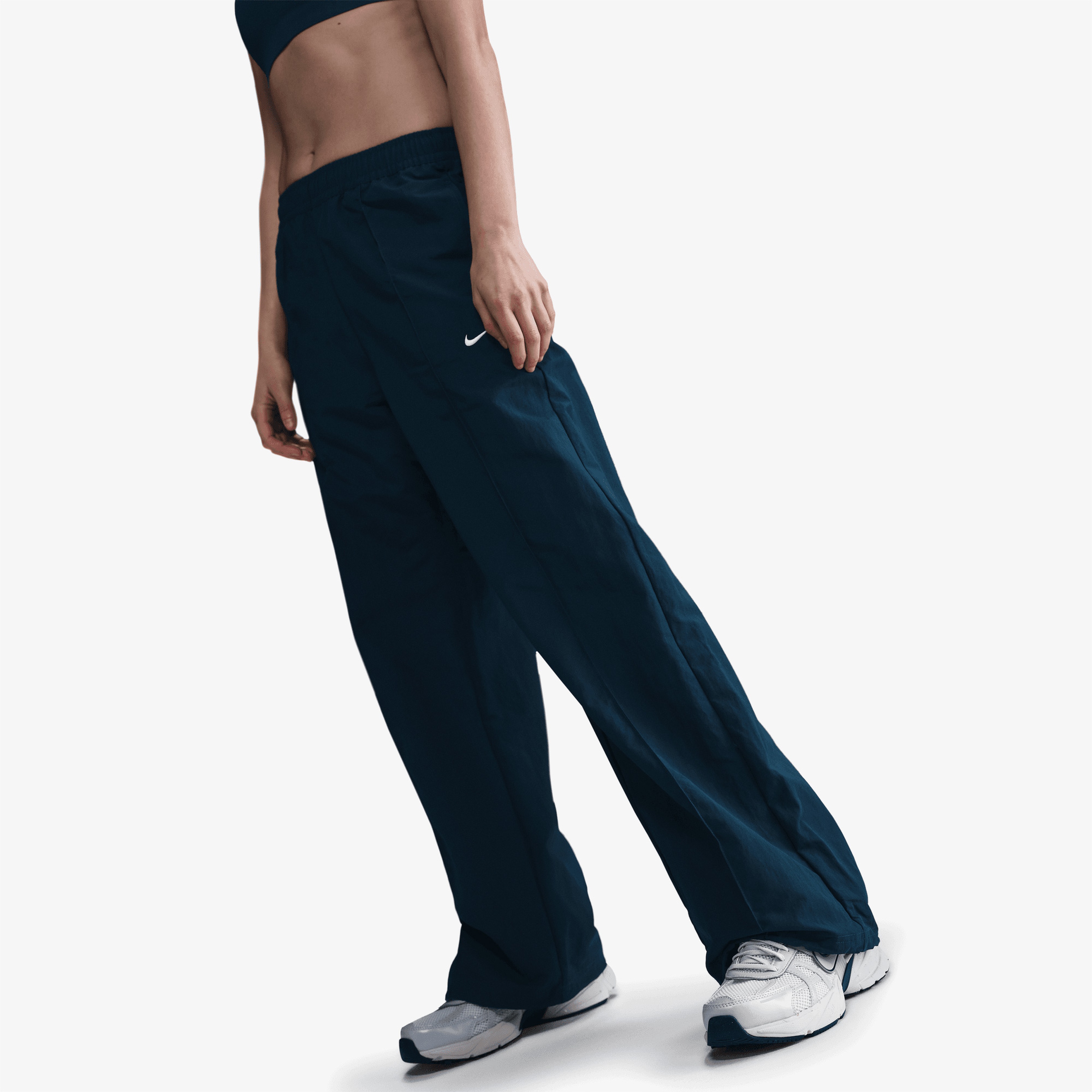 Nike Sportswear Trend Woven Kadın Mavi Eşofman Altı