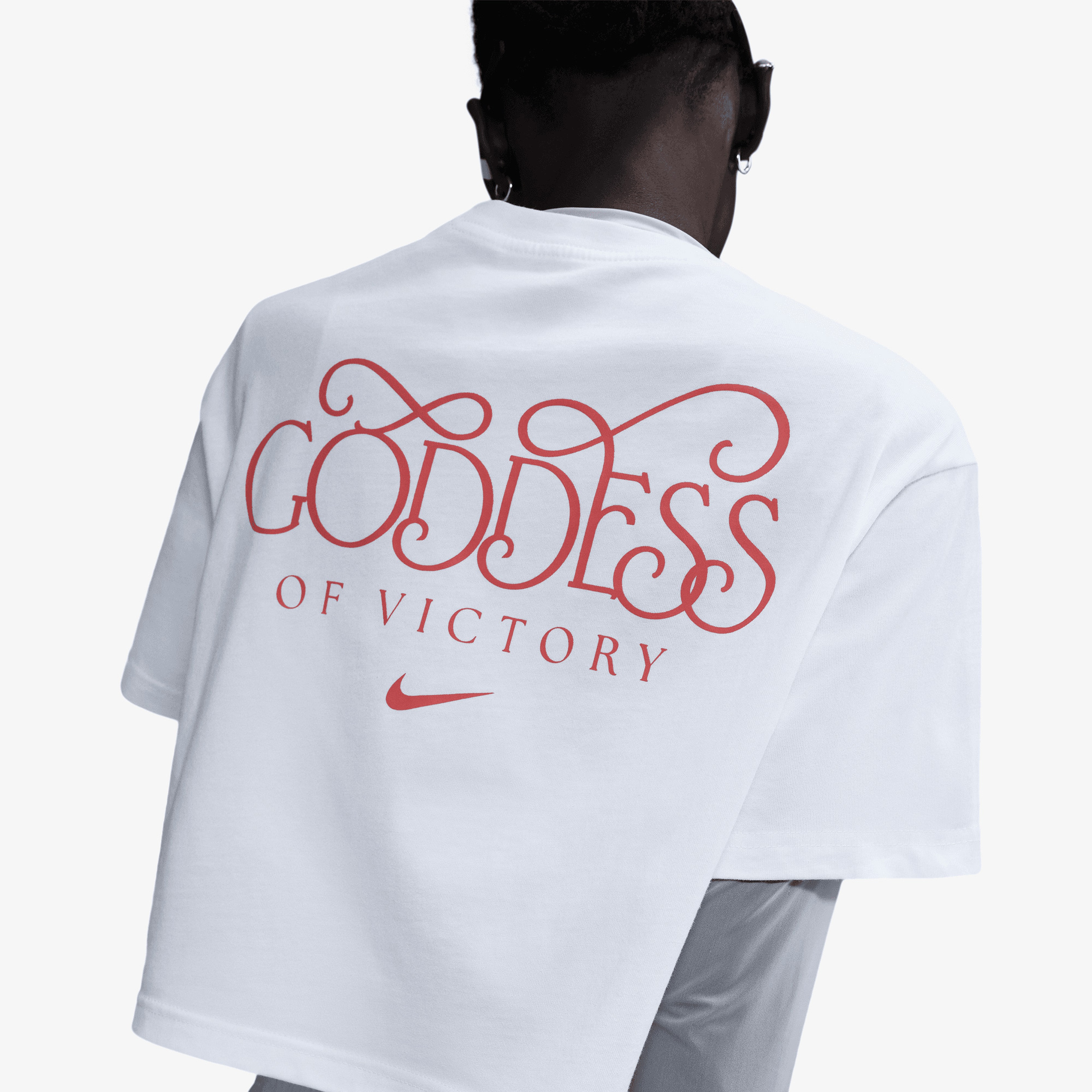 Nike Sportswear Crop Kadın Beyaz T-Shirt