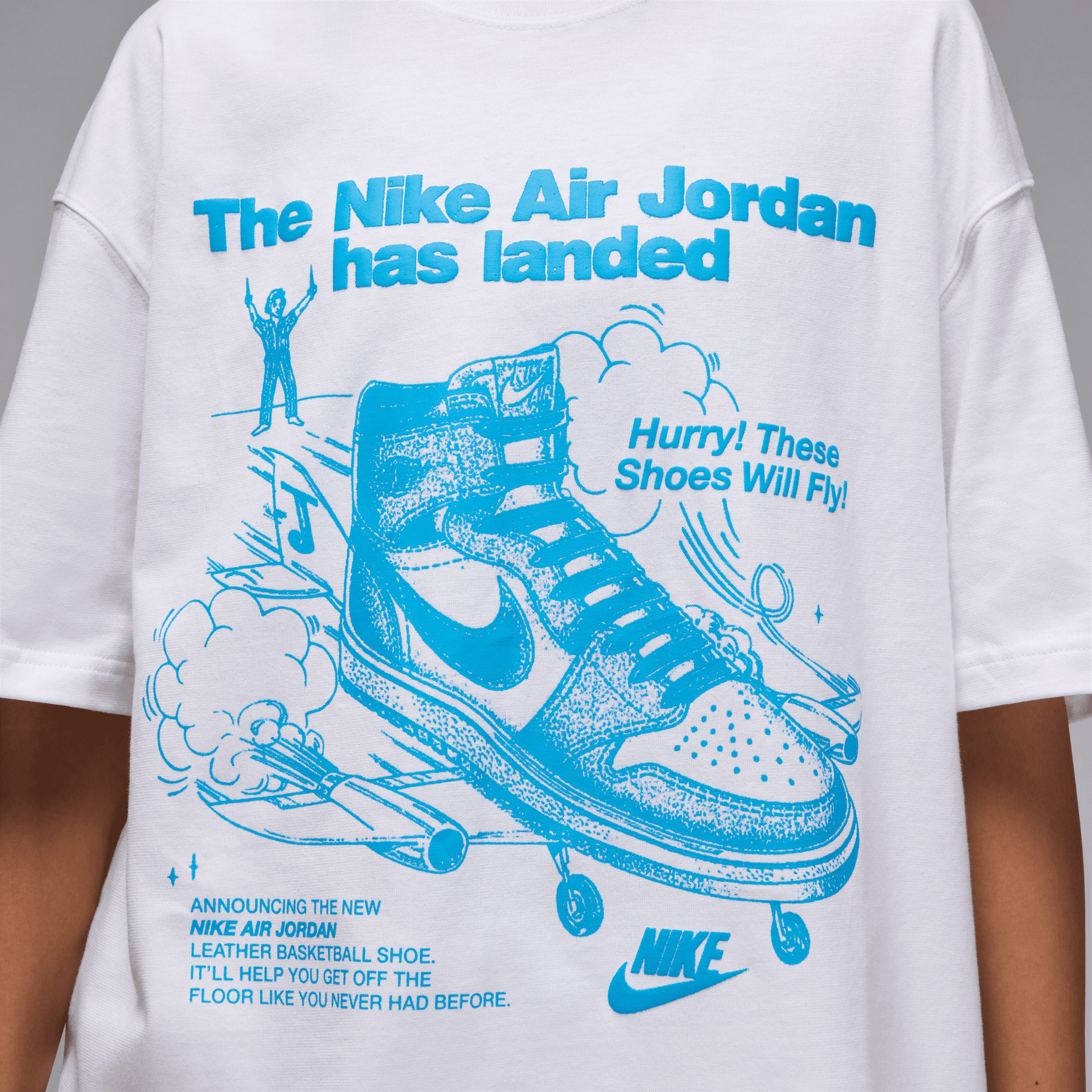 Jordan Oversized Kadın Beyaz T-Shirt