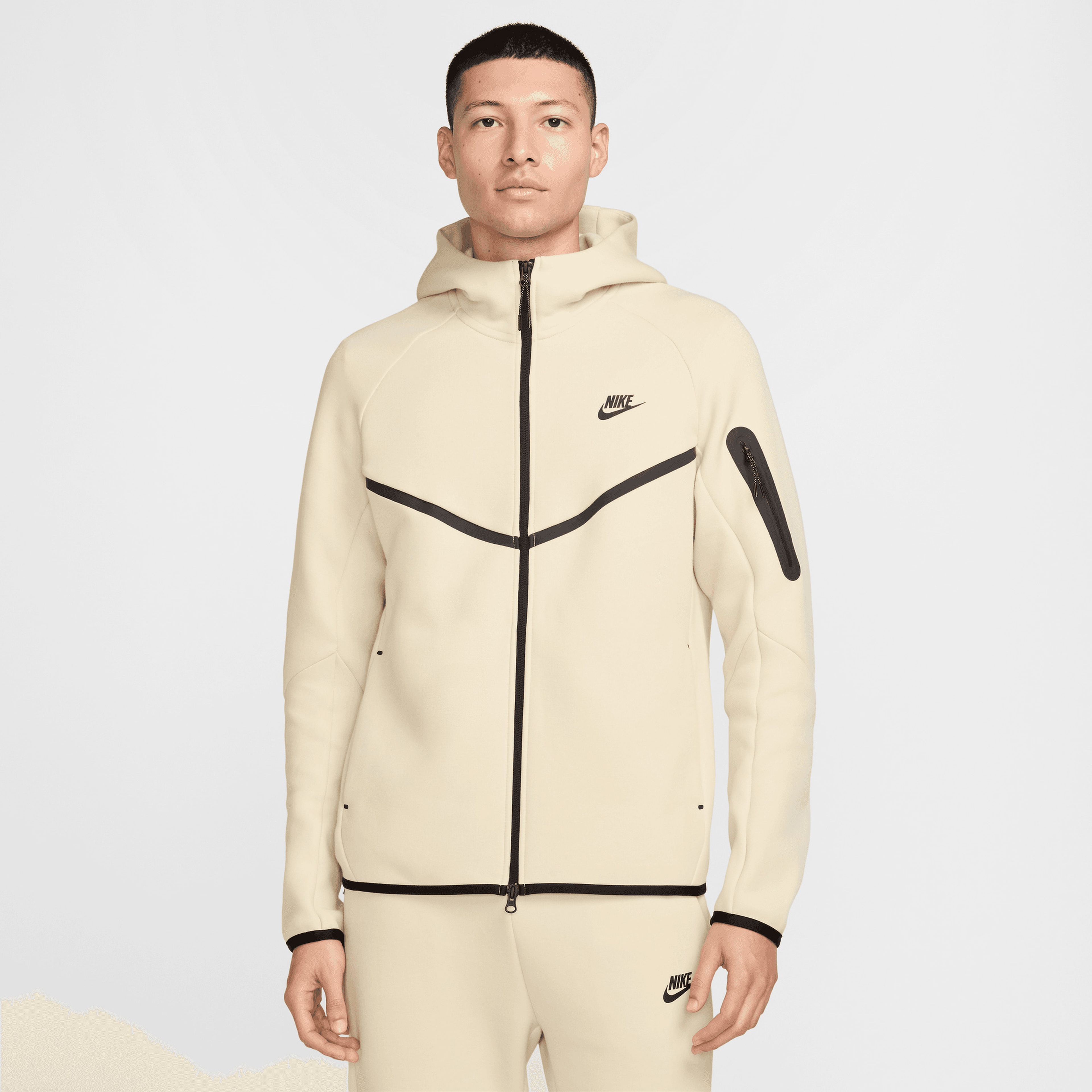 Nike Tech Fleece Erkek Kahverengi Hoodie