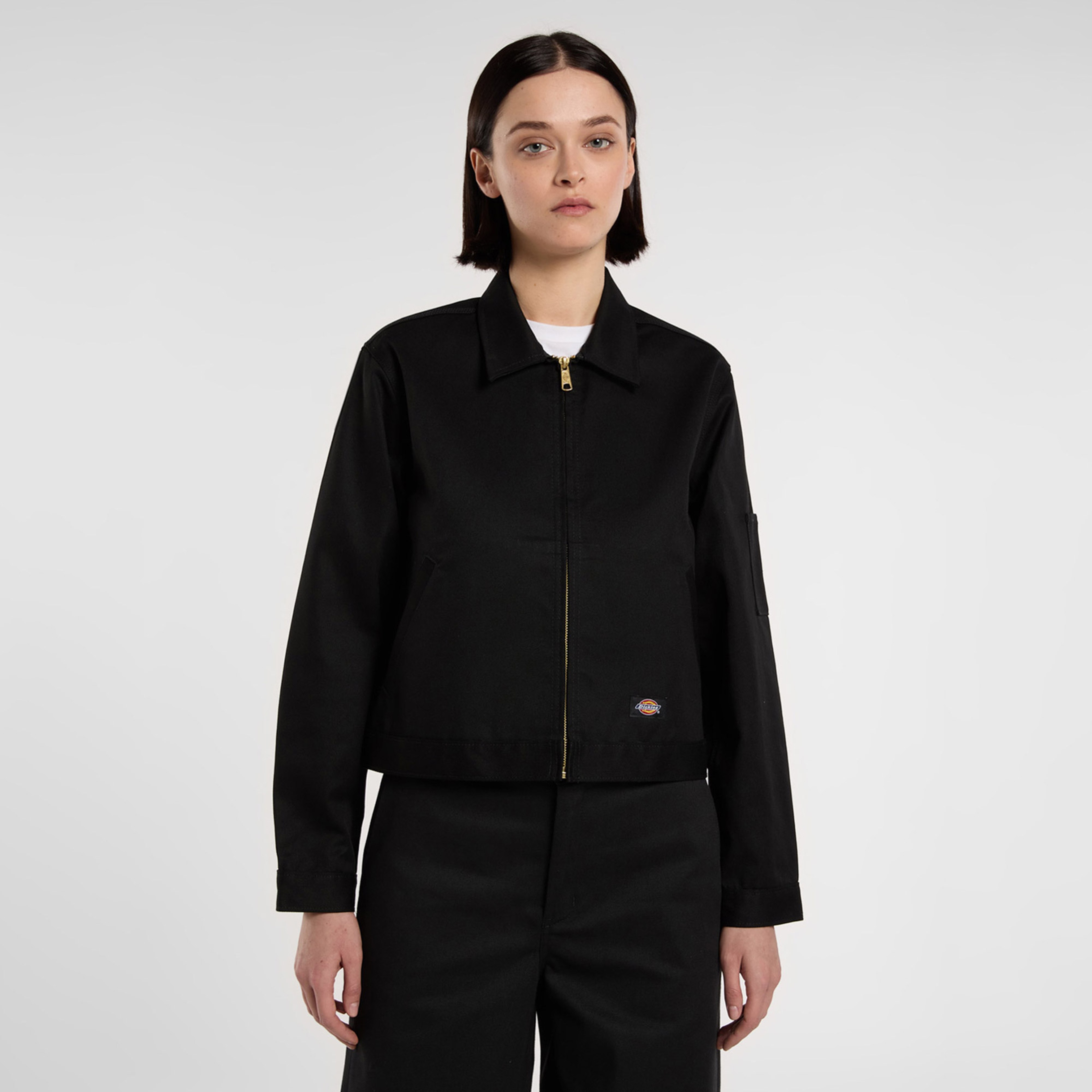 Dickies Unlined Cropped Eisenhower Kadın Siyah Ceket