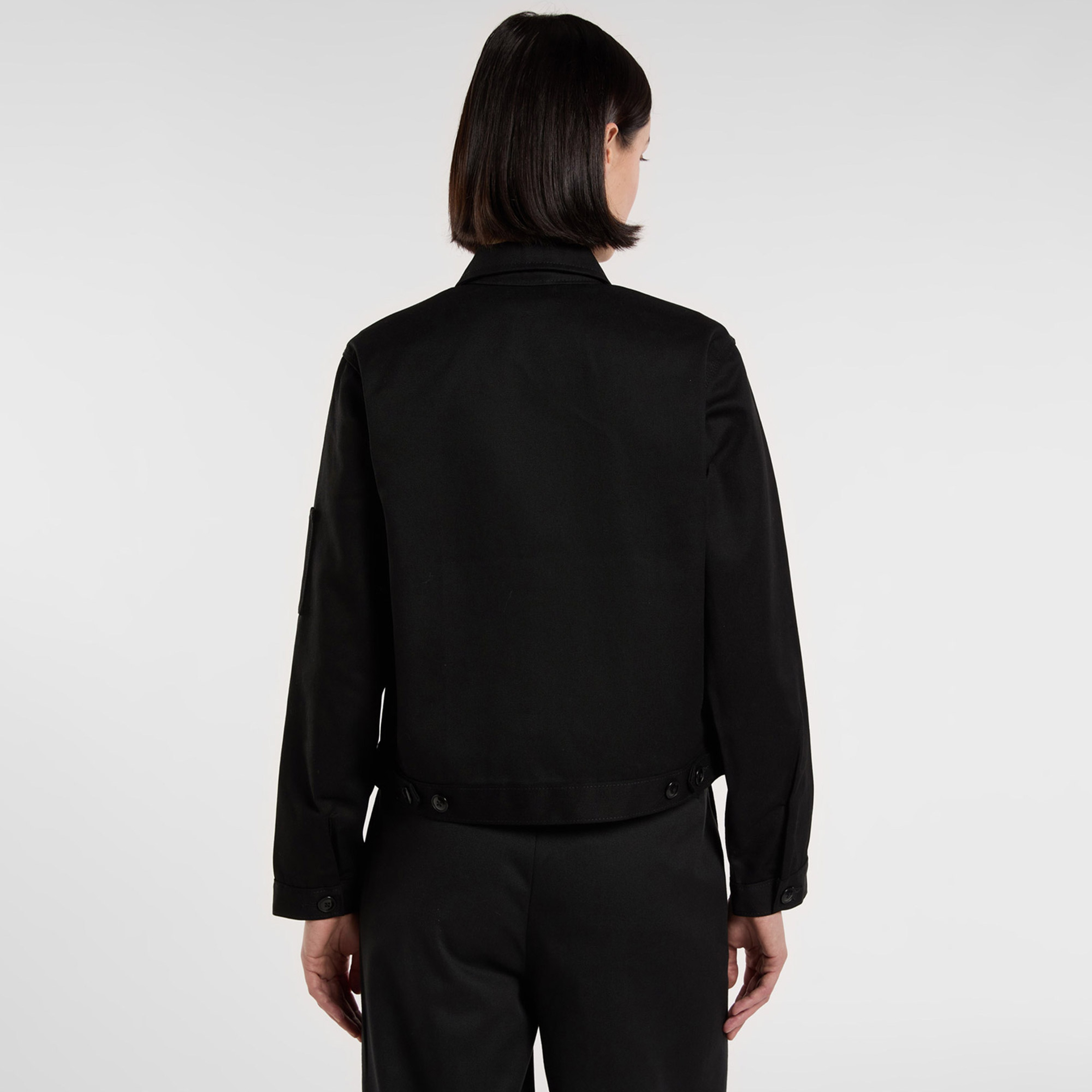 Dickies Unlined Cropped Eisenhower Kadın Siyah Ceket