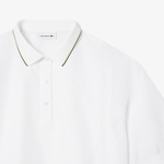 Kadın Oversize Fit Kısa Kollu Beyaz Polo