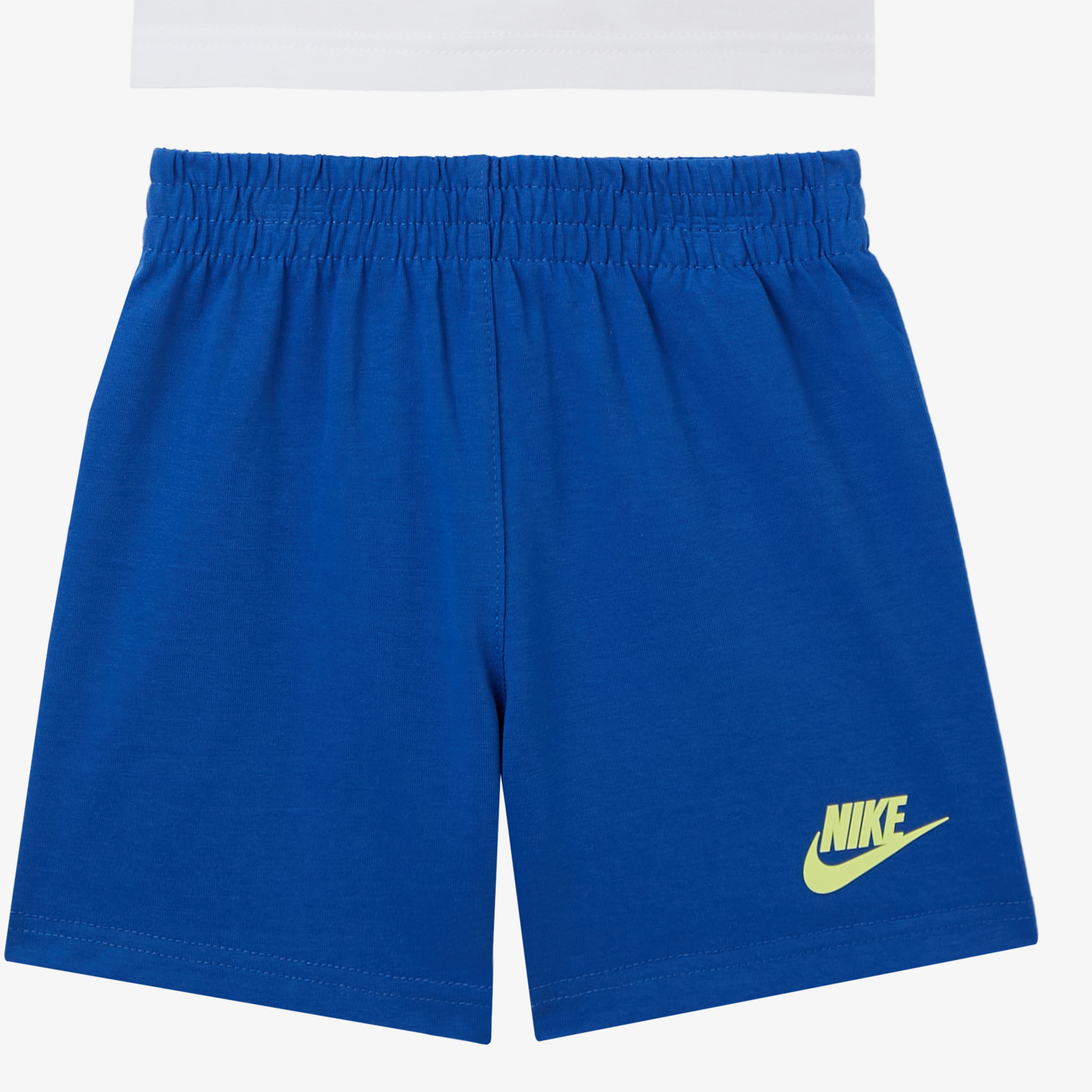 Nike Sportswear On The Move Çocuk Beyaz/Mavi Şort Takım