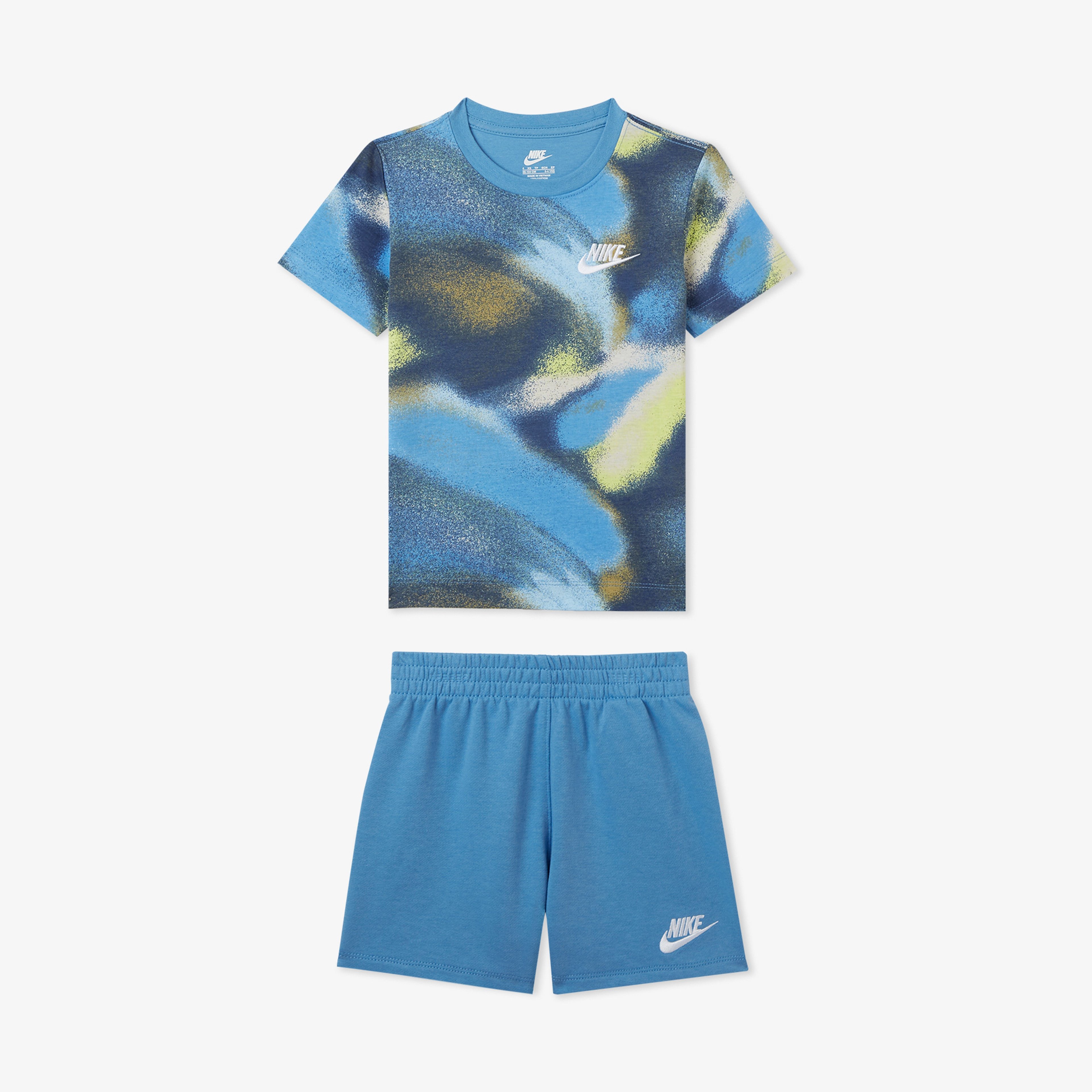 Nike Club Express Çocuk Mavi Şort Takım