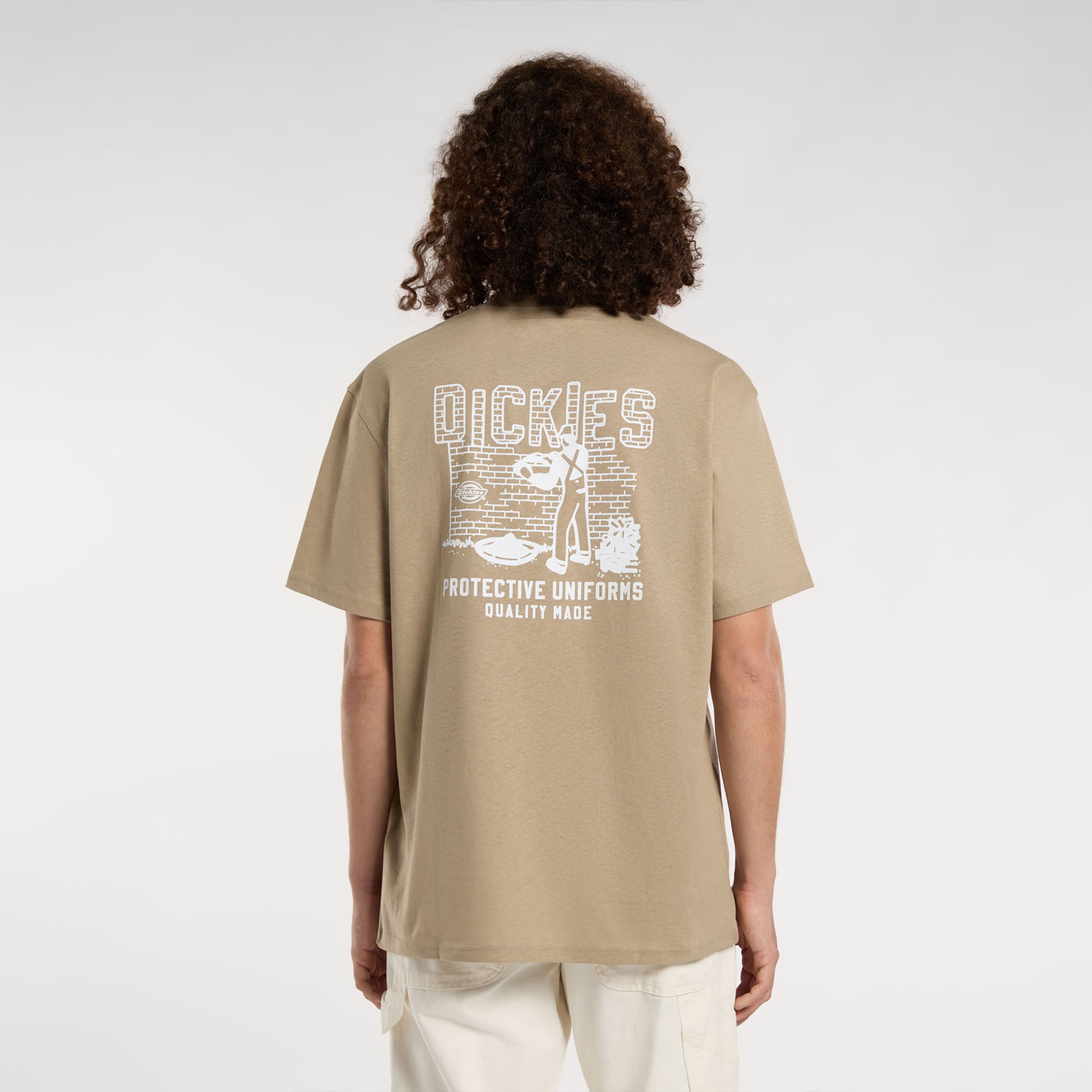 Dickies Bricklane Erkek Beyaz T-Shirt