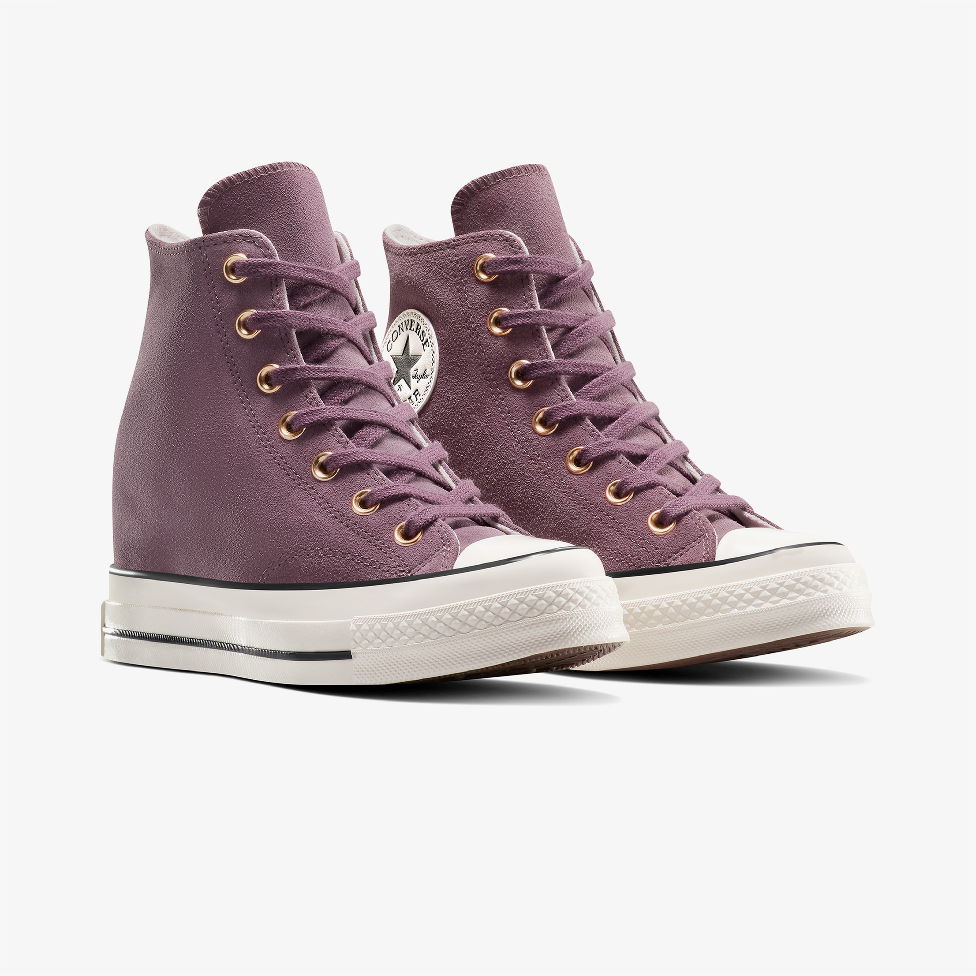 Converse Chuck 70 Wedge High Crafted Kadın Gri Sneaker