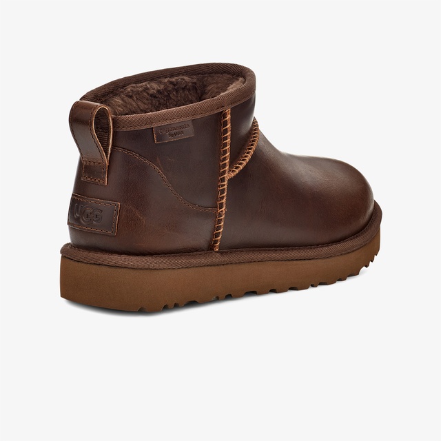 Ugg Kahverengi Ugg Classic Ultra Mini Regen Kadın Bot