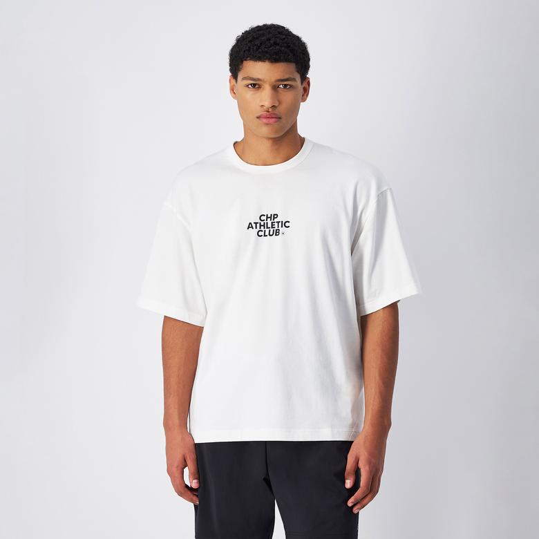 Champion Athletics Erkek Beyaz T-Shirt