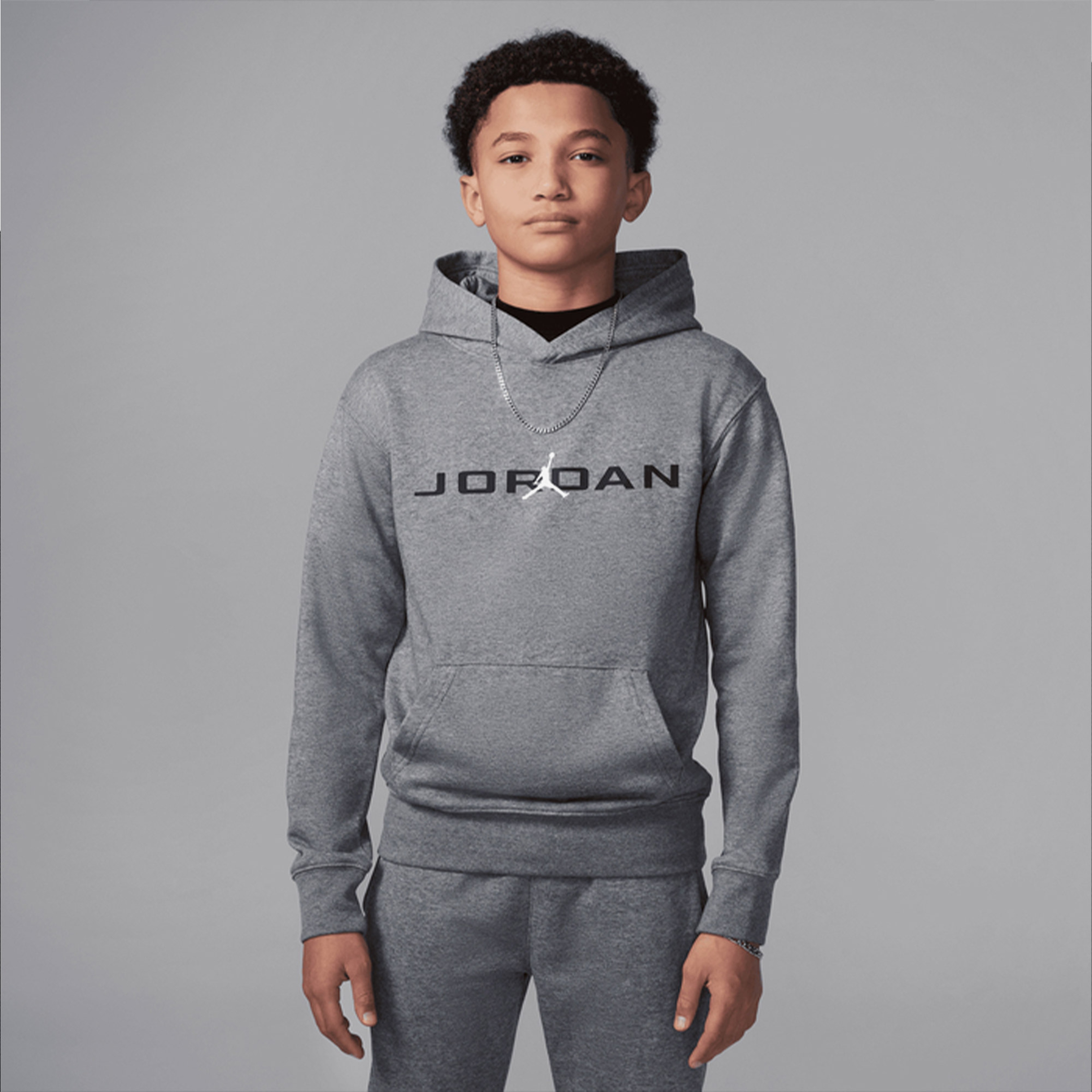 Jordan MJ Baseline Çocuk Gri Sweatshirt