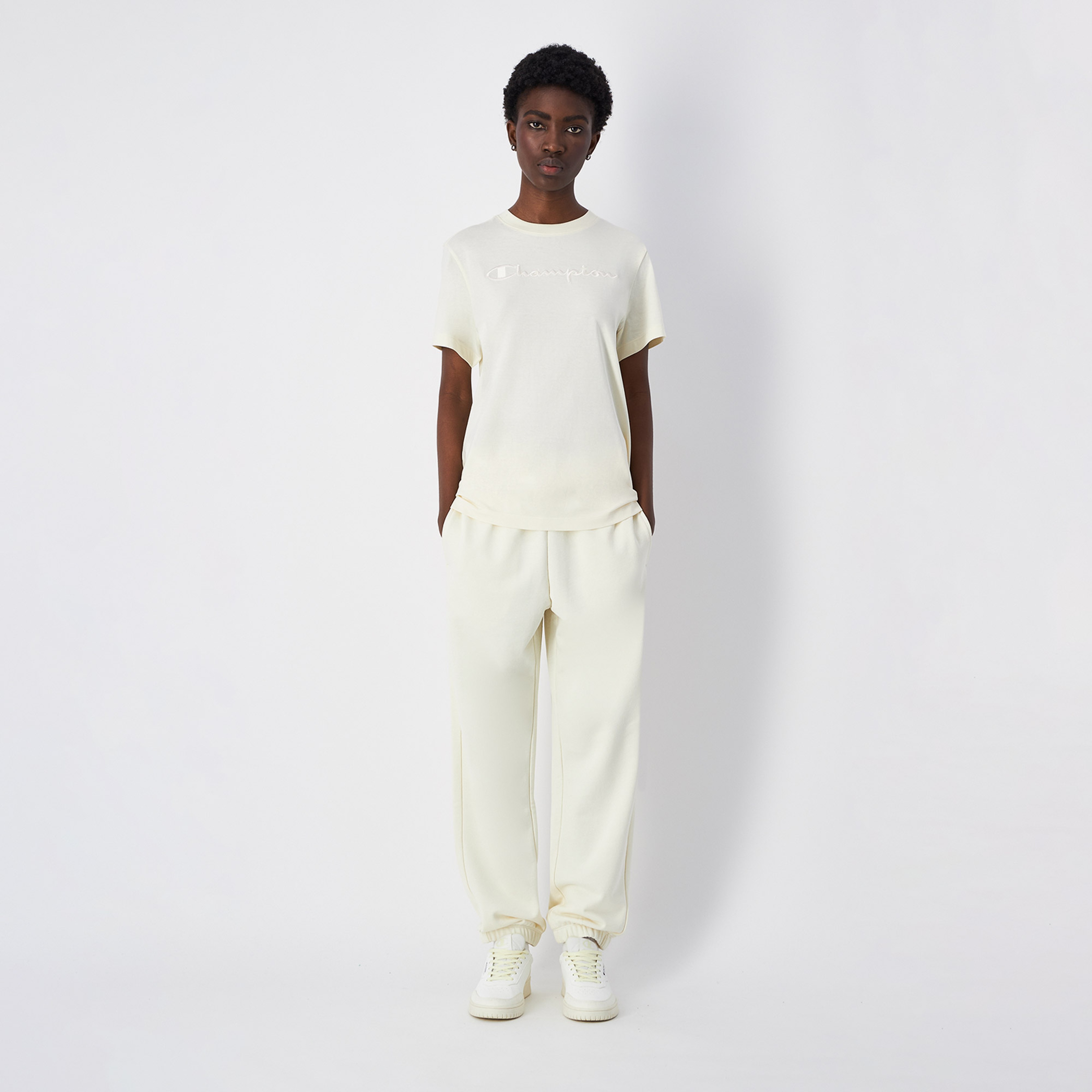 Champion Kadın Beyaz Eşofman Altı