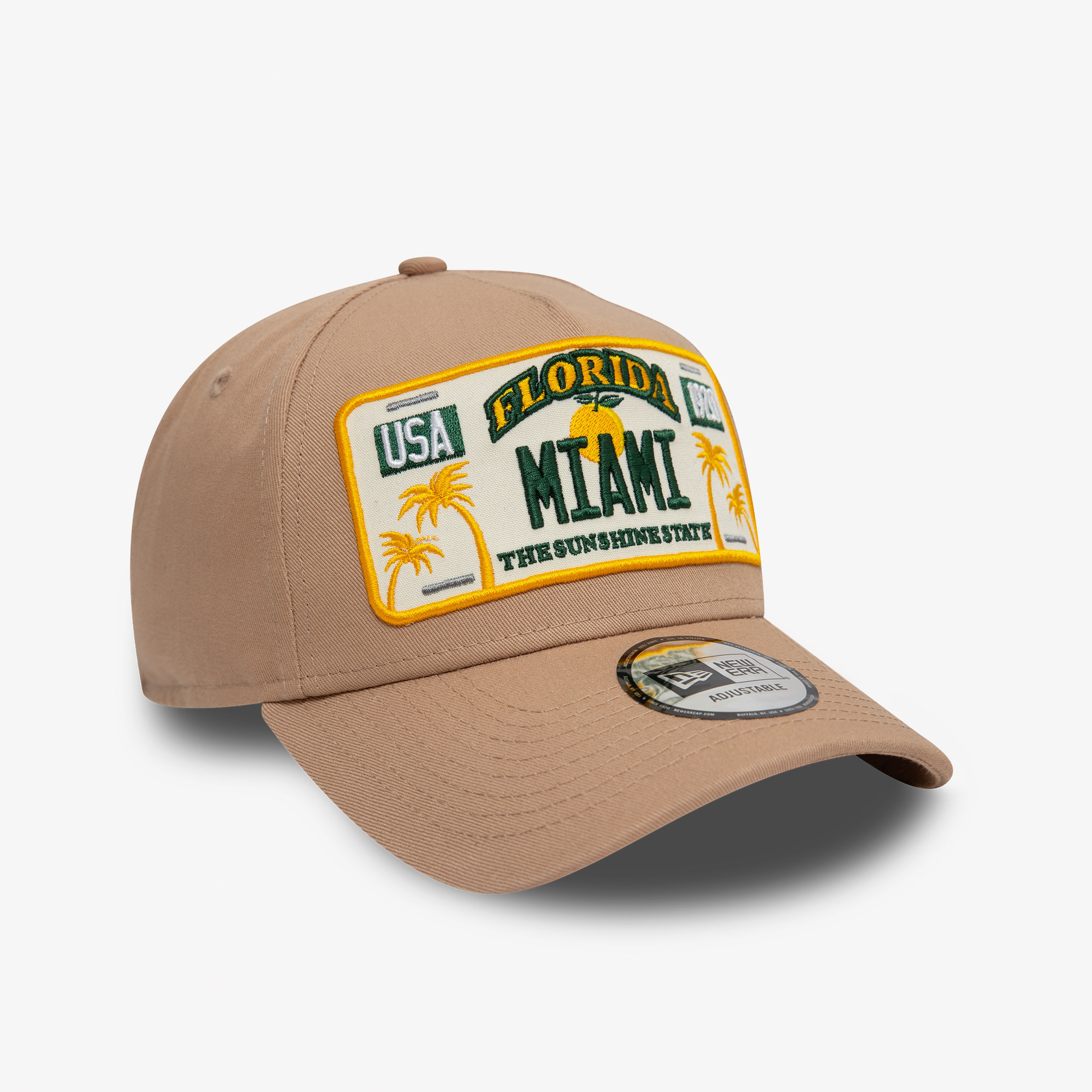 New Era Gorra License Plate 9Forty Unisex Kahverengi Şapka