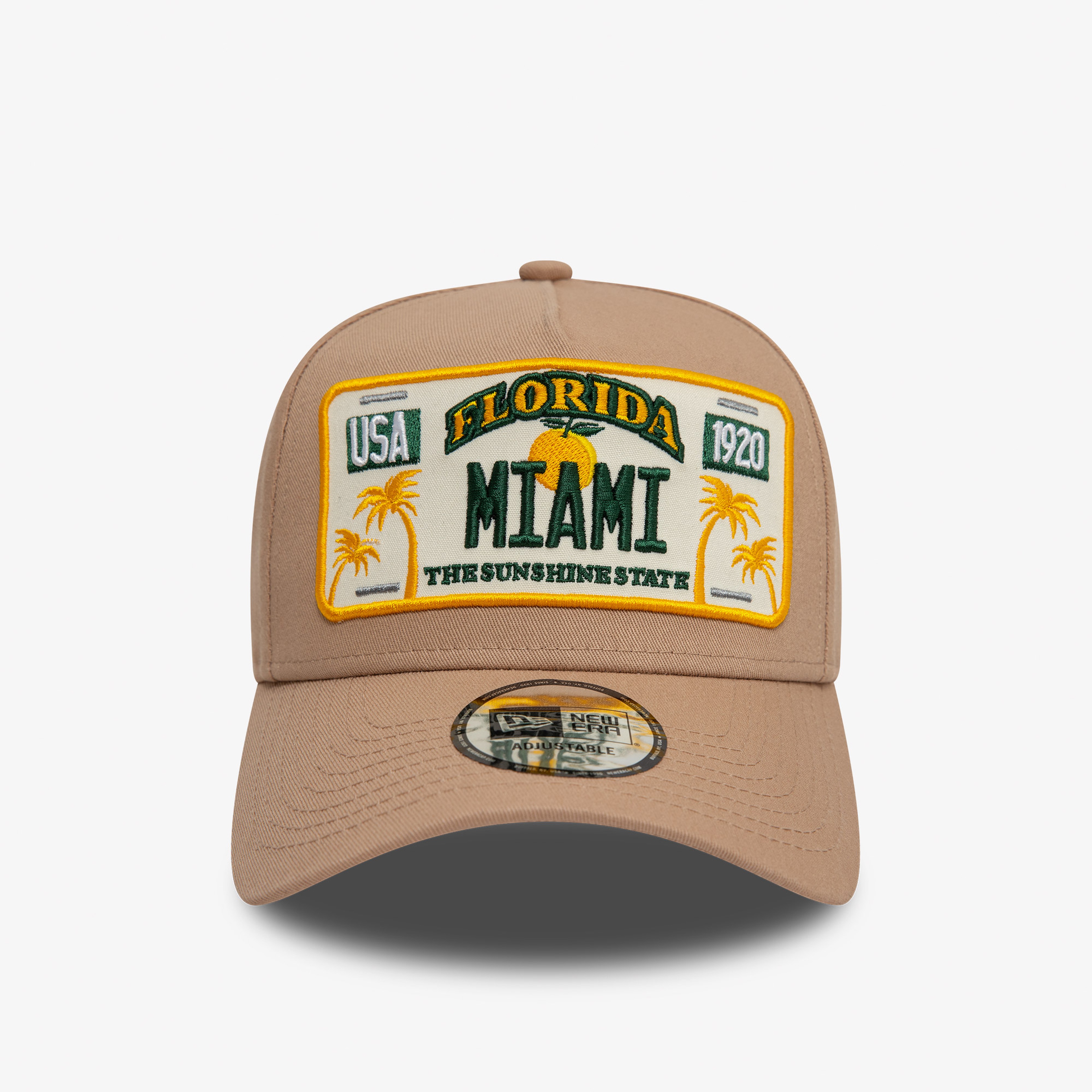 New Era Gorra License Plate 9Forty Unisex Kahverengi Şapka