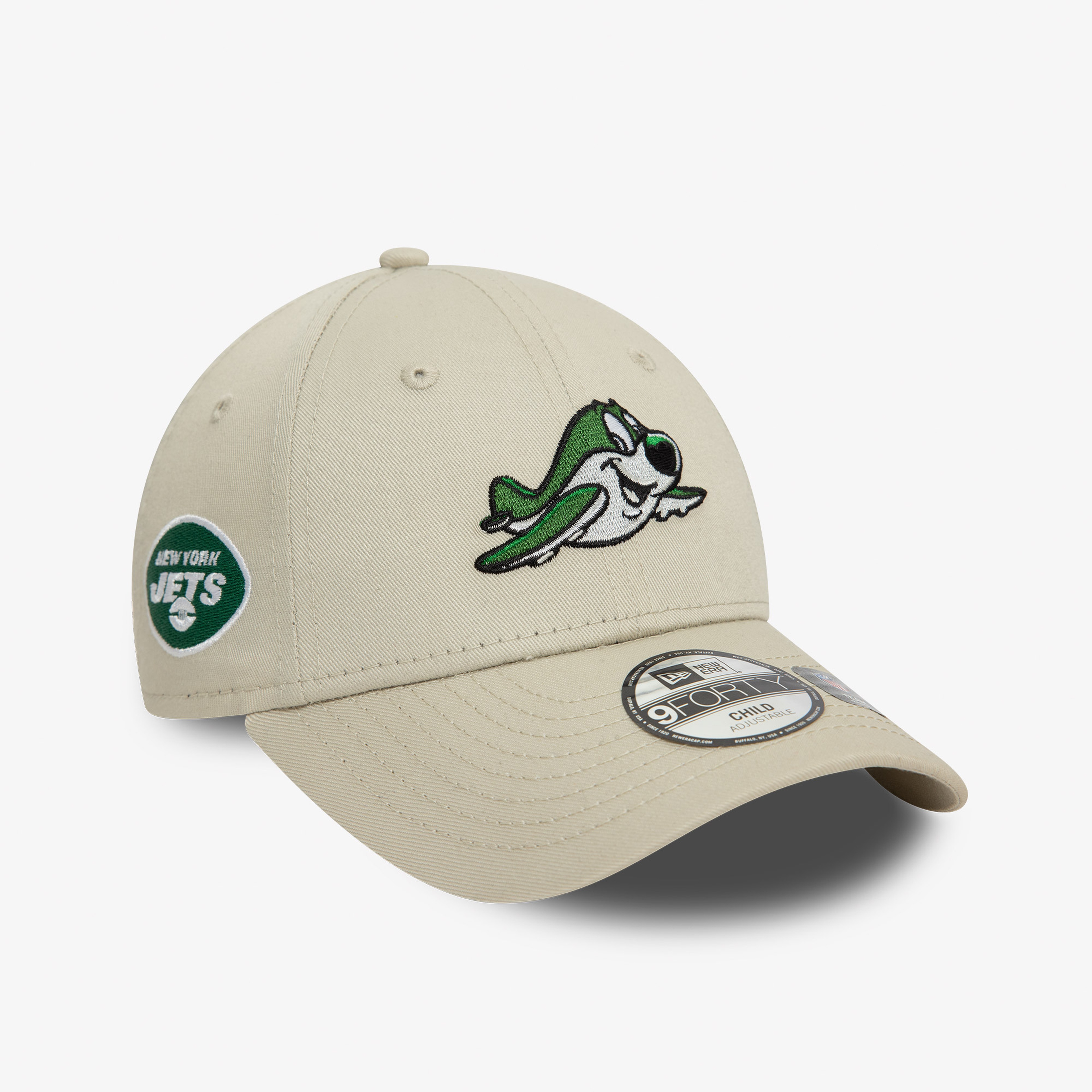 New Era New York Jets NFL Mascot 9Forty Çocuk Krem Şapka