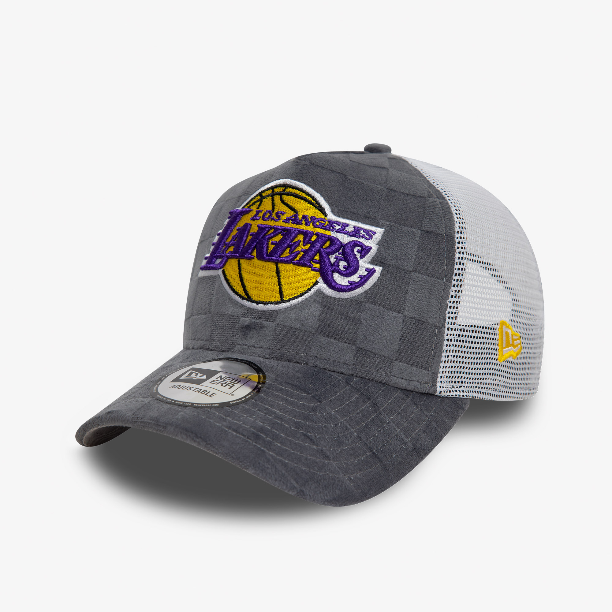 New Era Tonal Check 9Forty LA Lakers Unisex Gri Şapka