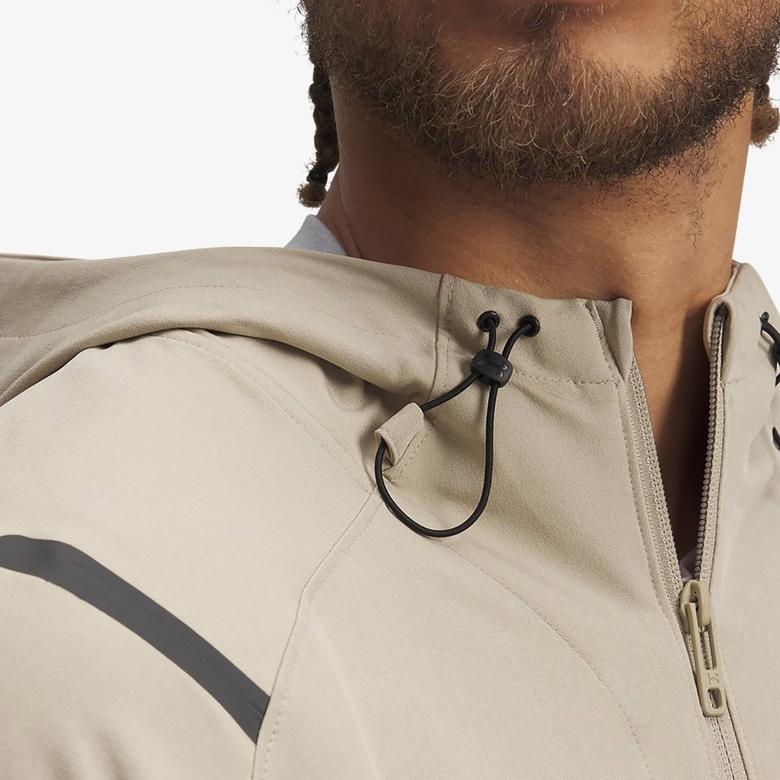 Under Armour Unstoppable Left Chest Erkek Bej Eşofman Üstü