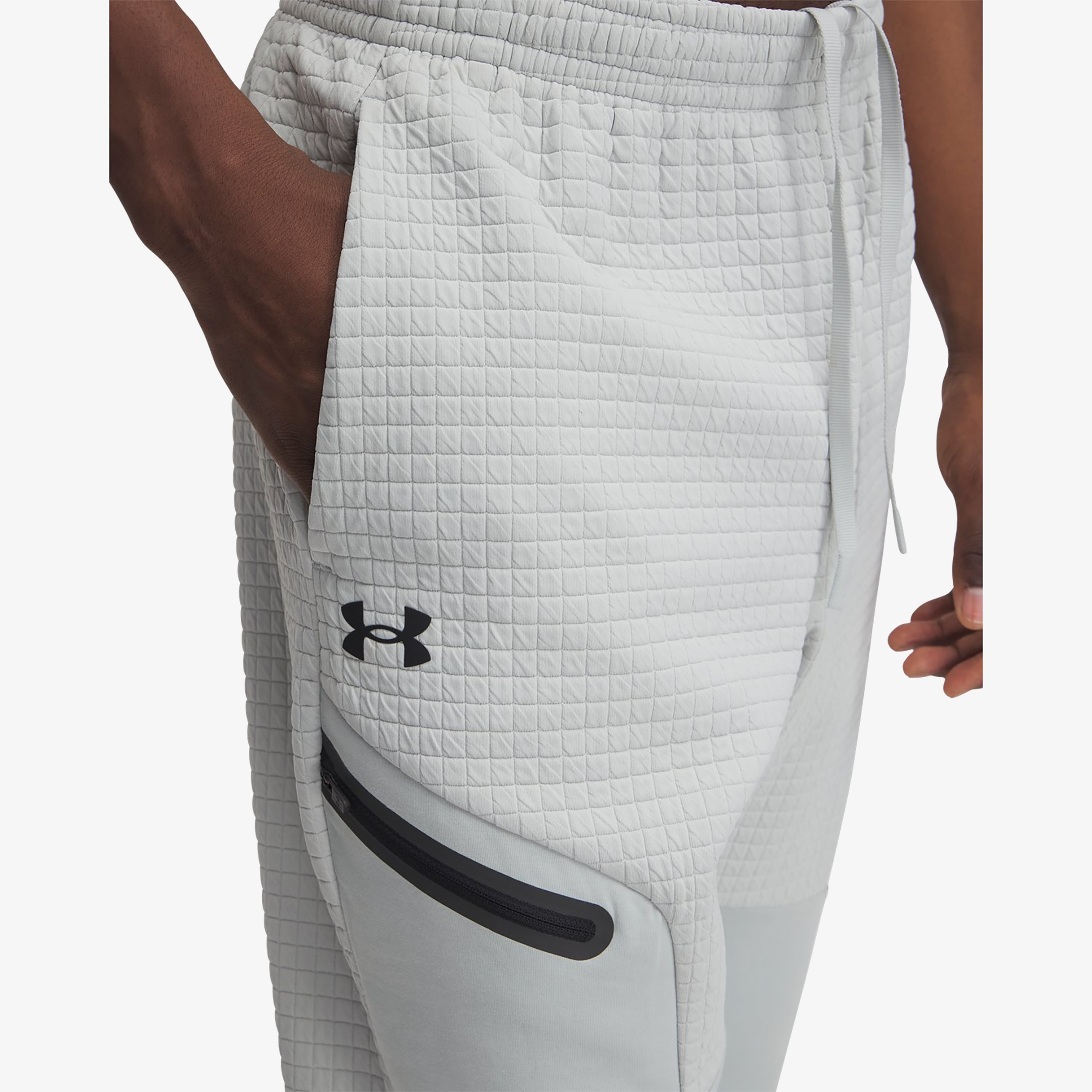 Under Armour Unstoppable Fleece Grid Erkek Gri Eşofman Altı