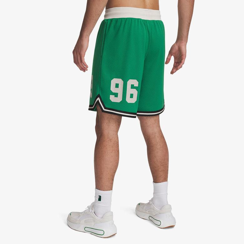 Under Armour Courtside Hoops Erkek Yeşil Basketbol Şortu