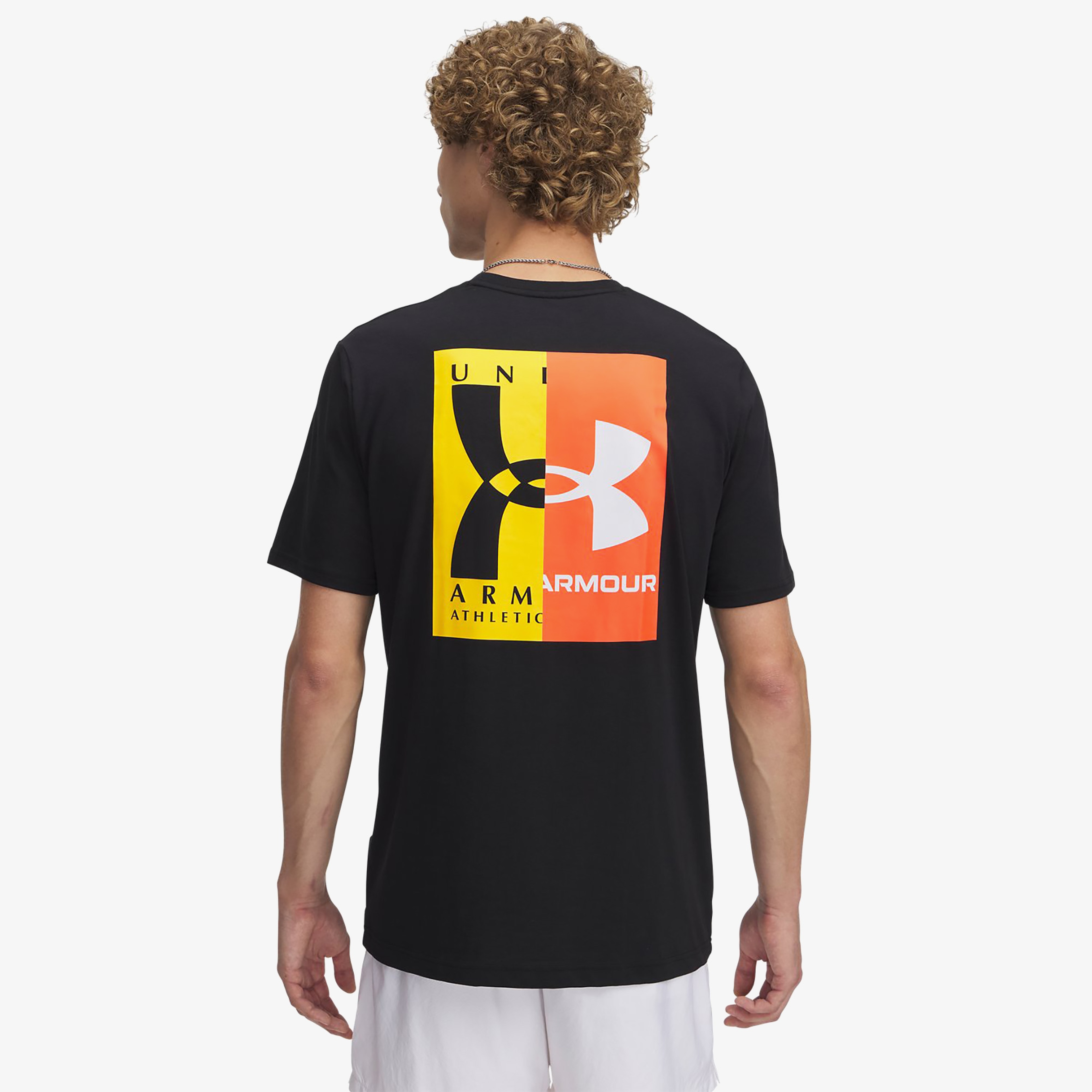 Under Armour 60/40s Evol Logo Erkek Siyah T-Shirt