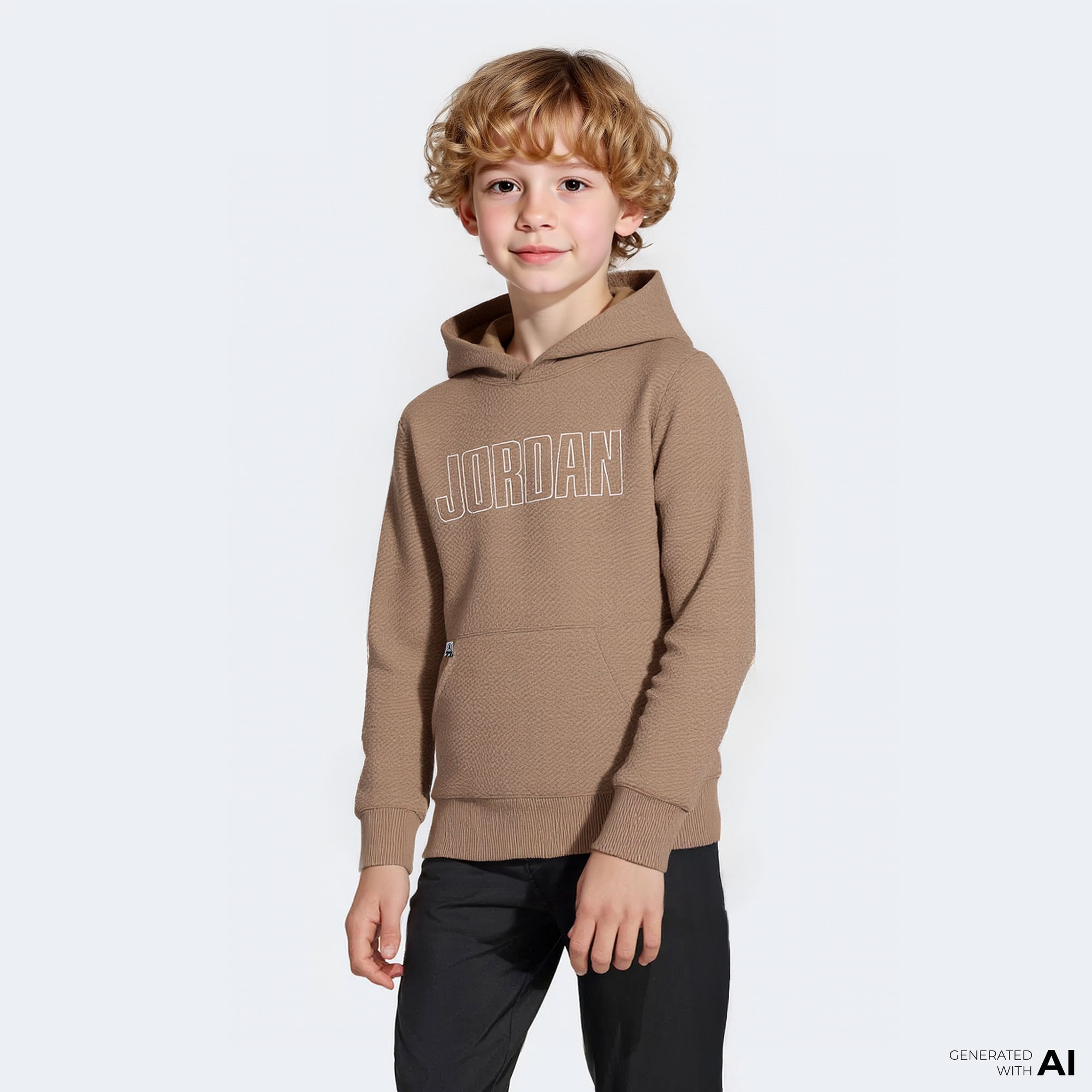 Jordan Sneaker School Çocuk Kahverengi Sweatshirt