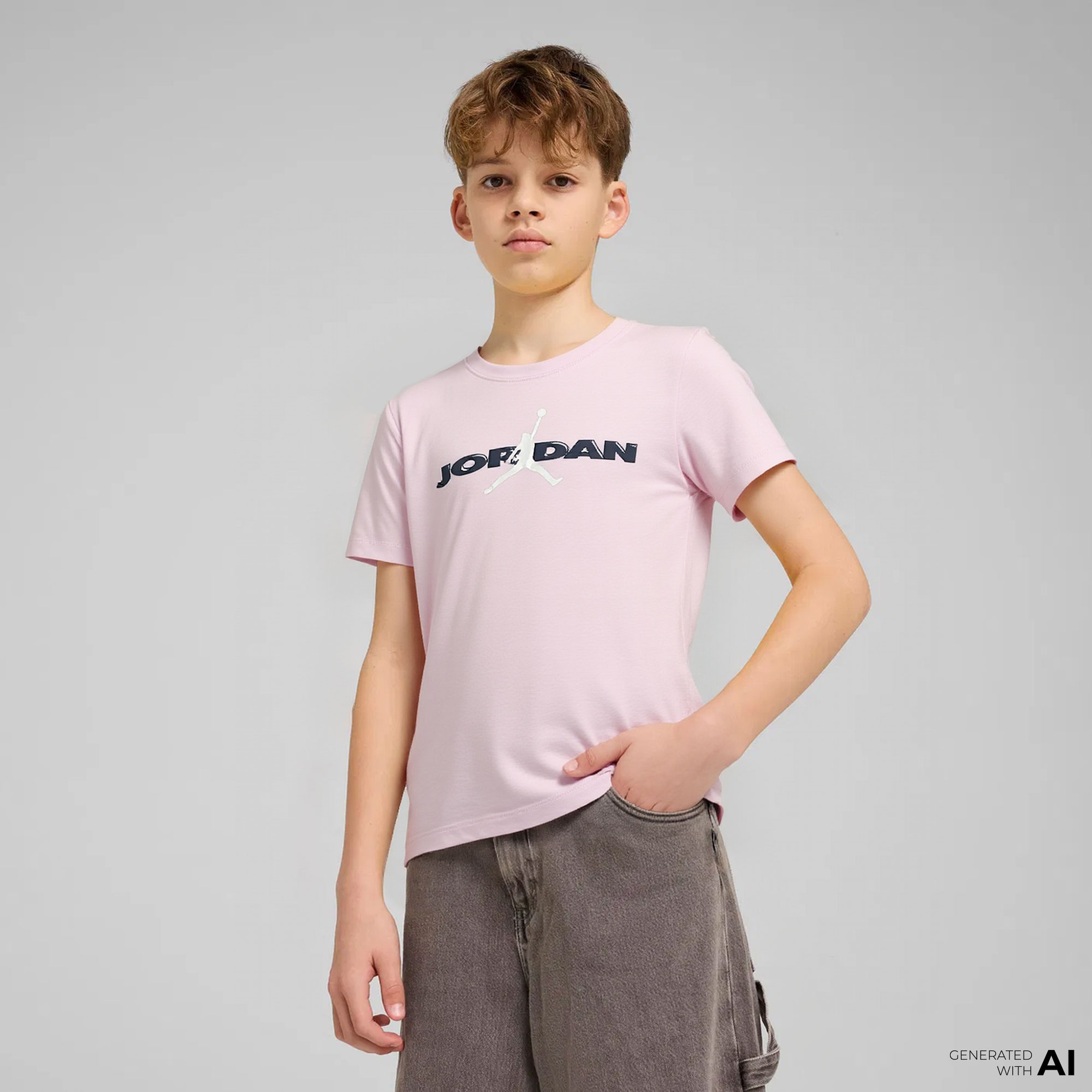 Jordan Crafted Utility Çocuk Pembe T-Shirt
