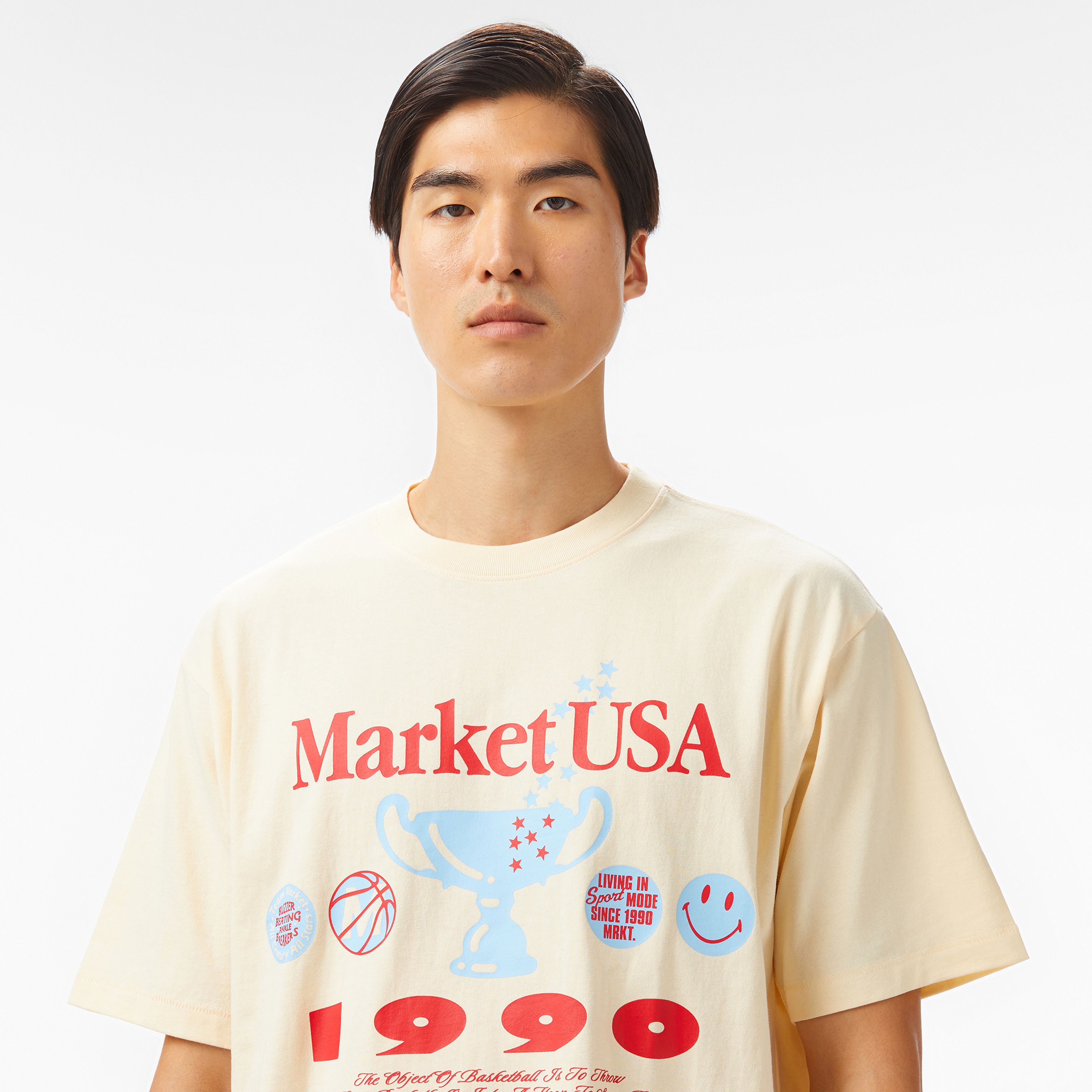 The Market USA 1990 Unisex Krem T-Shirt