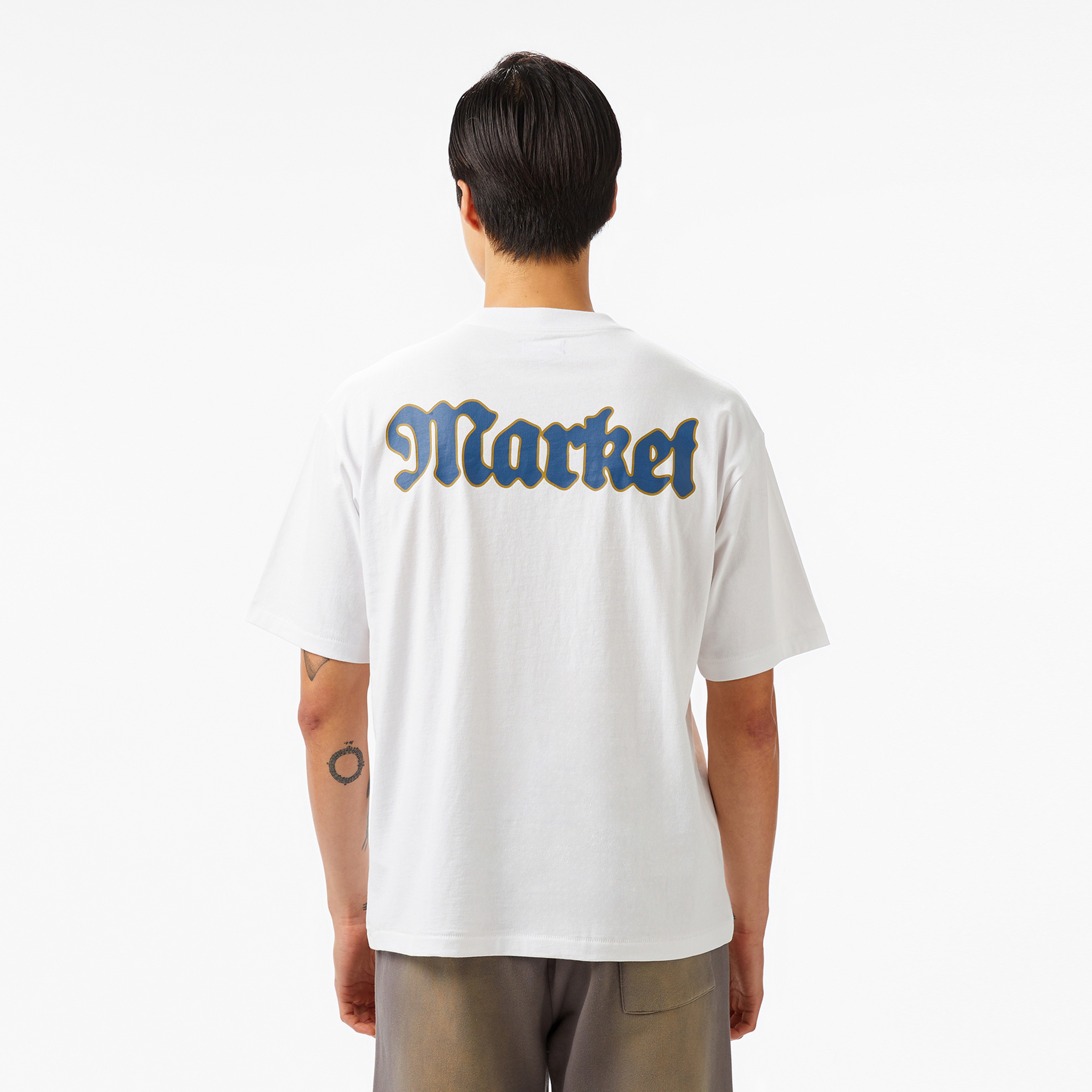 The Market Studios Pure Gold Unisex Beyaz T-Shirt