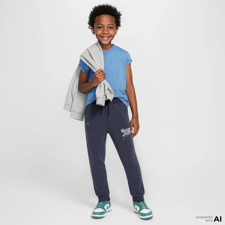 Jordan 1984 French Terry Jumpman Çocuk Siyah Eşofman Altı