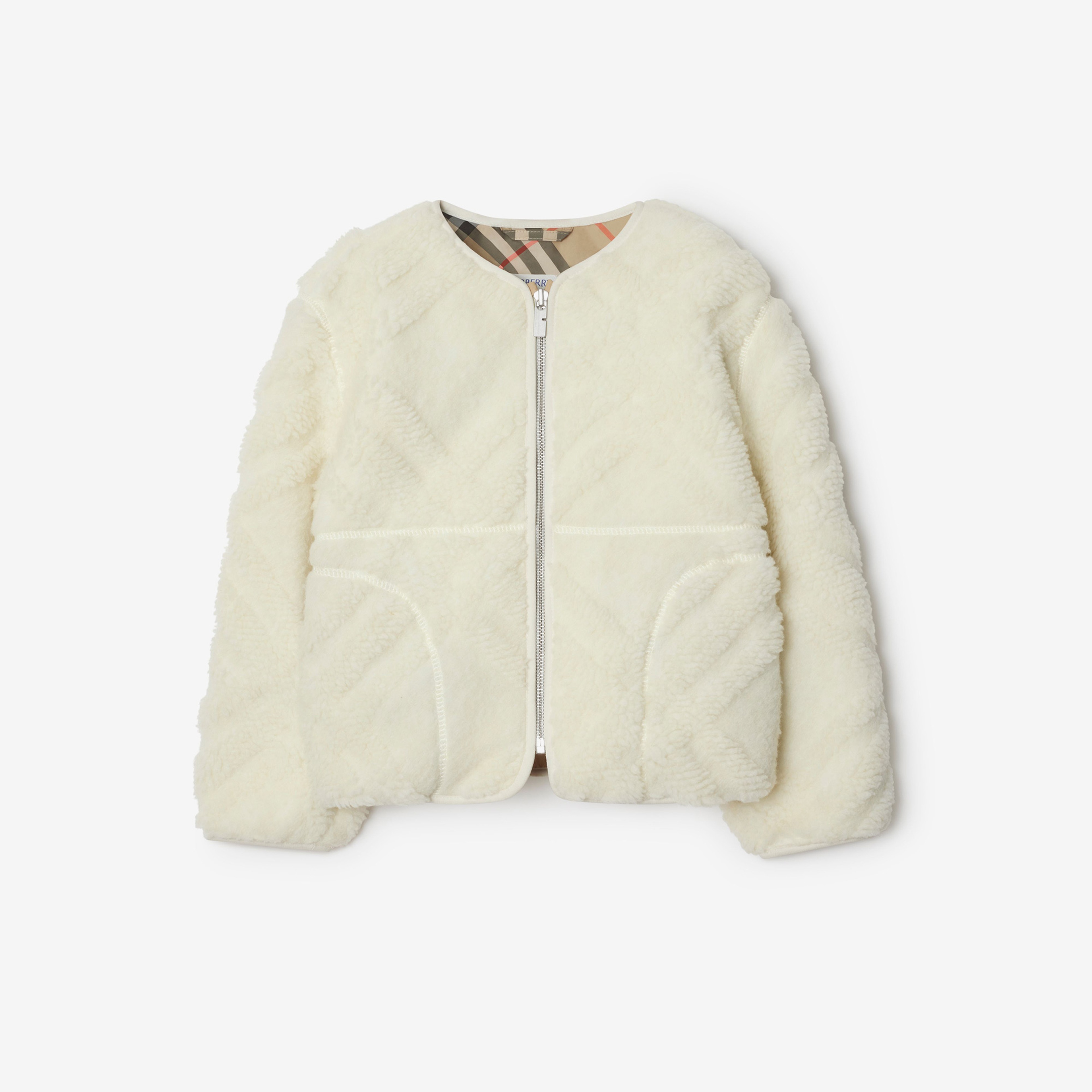 Burberry Skylar Fleece Çocuk Krem Mont