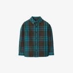Burberry Angelo Cotton Çocuk Haki Gömlek