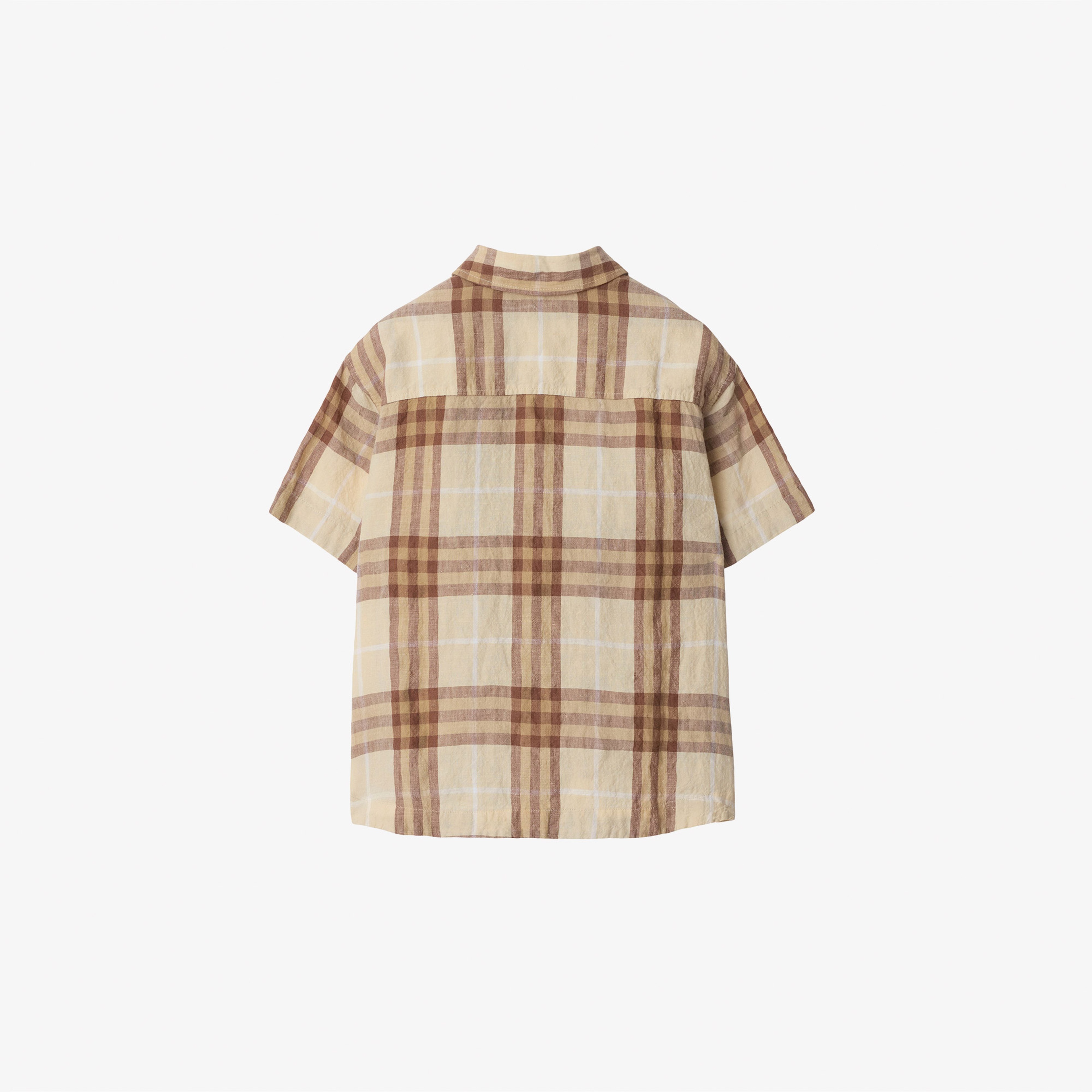 Burberry Devon Linen Çocuk Bej Gömlek