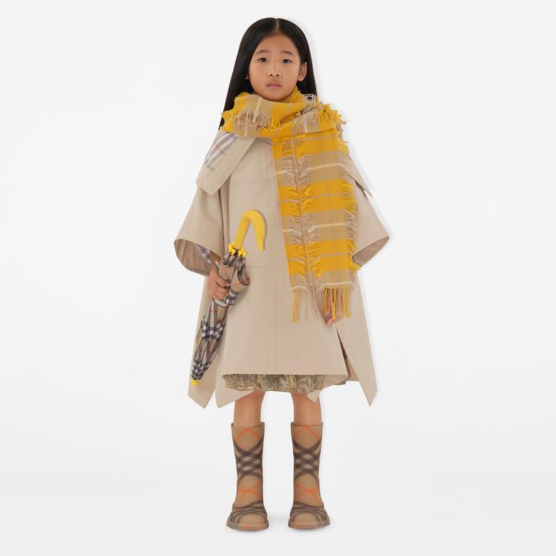 Burberry Wool Çocuk Sarı Atkı