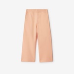 Burberry Carven Logo Cotton Track Çocuk Pembe Pantolon