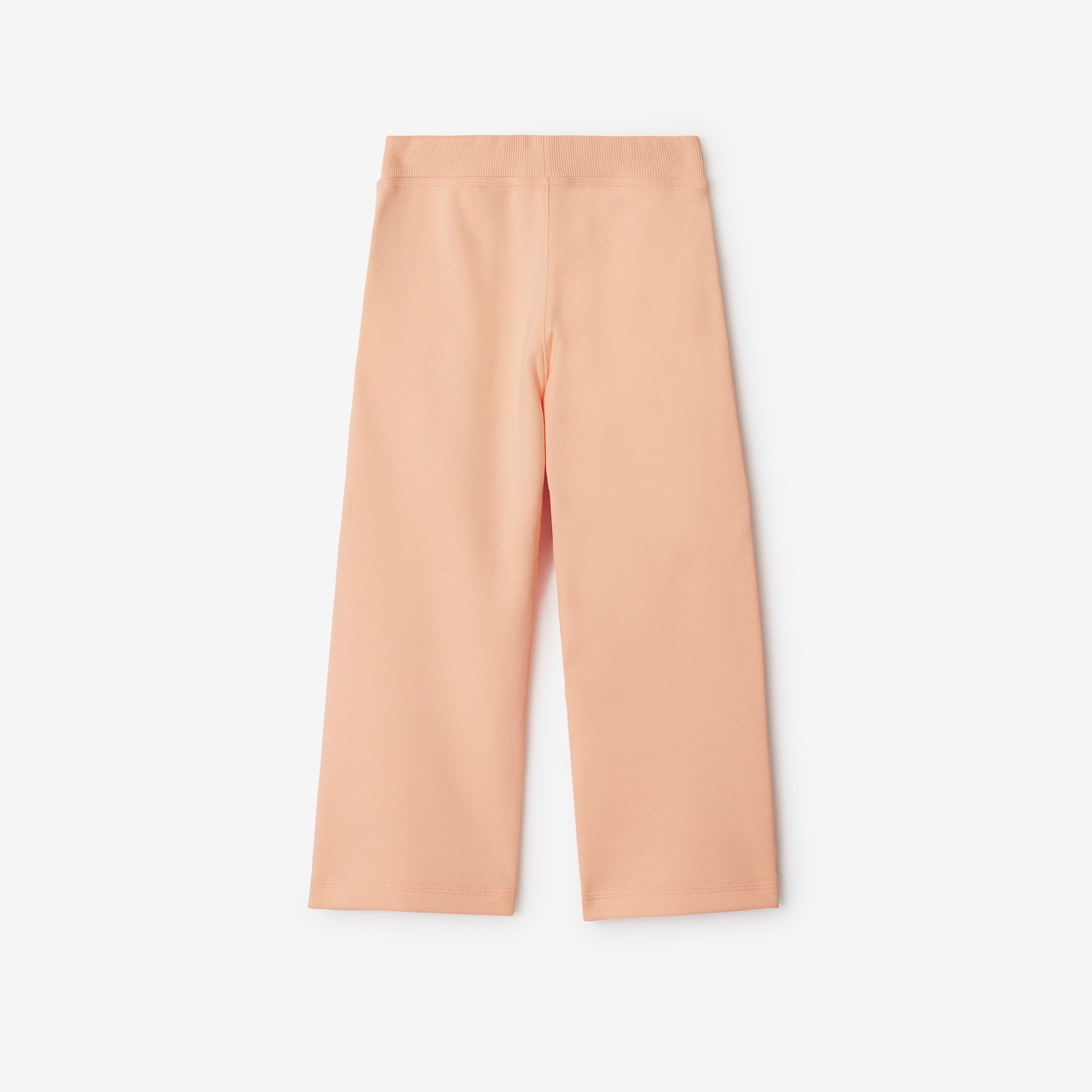 Burberry Carven Logo Cotton Track Çocuk Pembe Pantolon