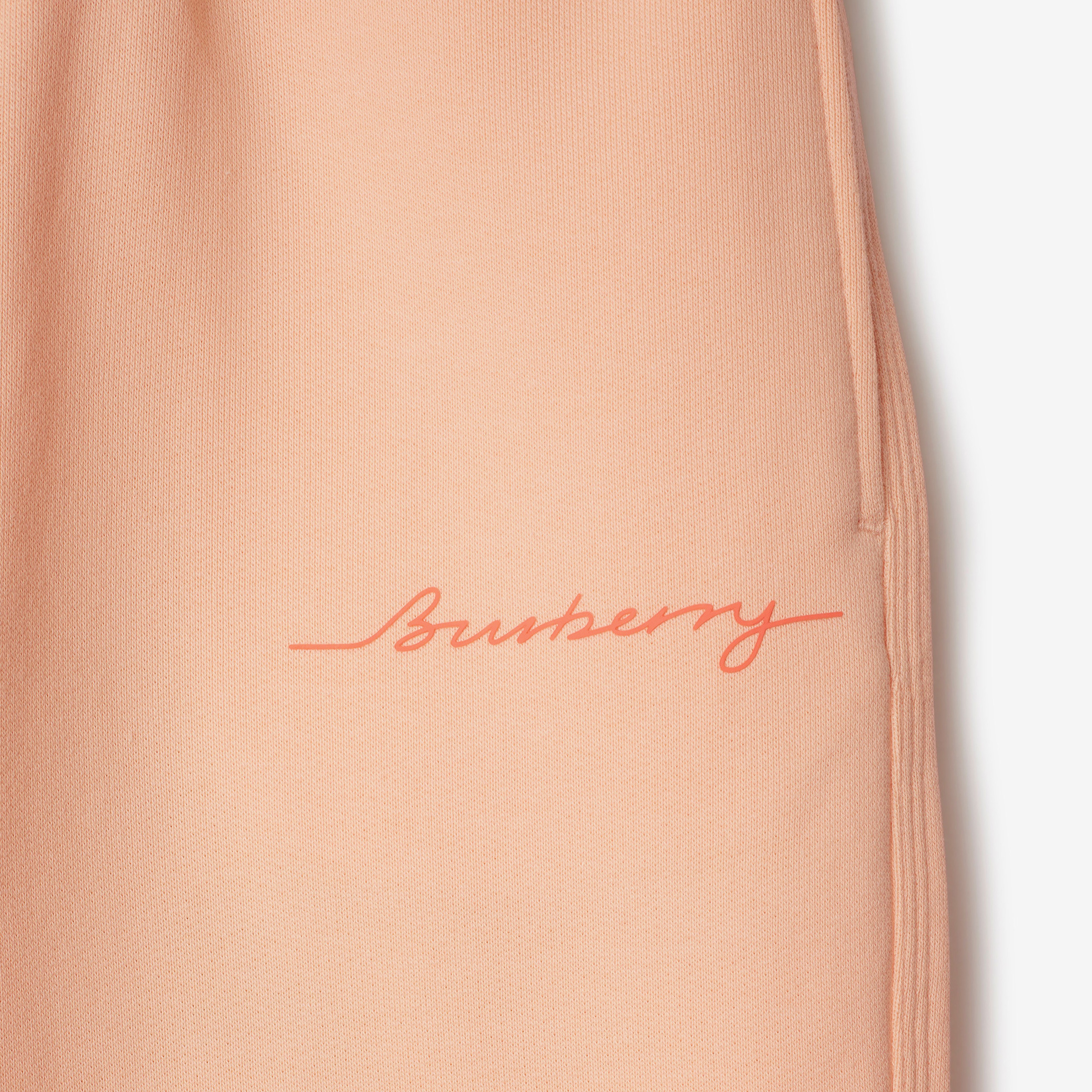 Burberry Carven Logo Cotton Track Çocuk Pembe Pantolon