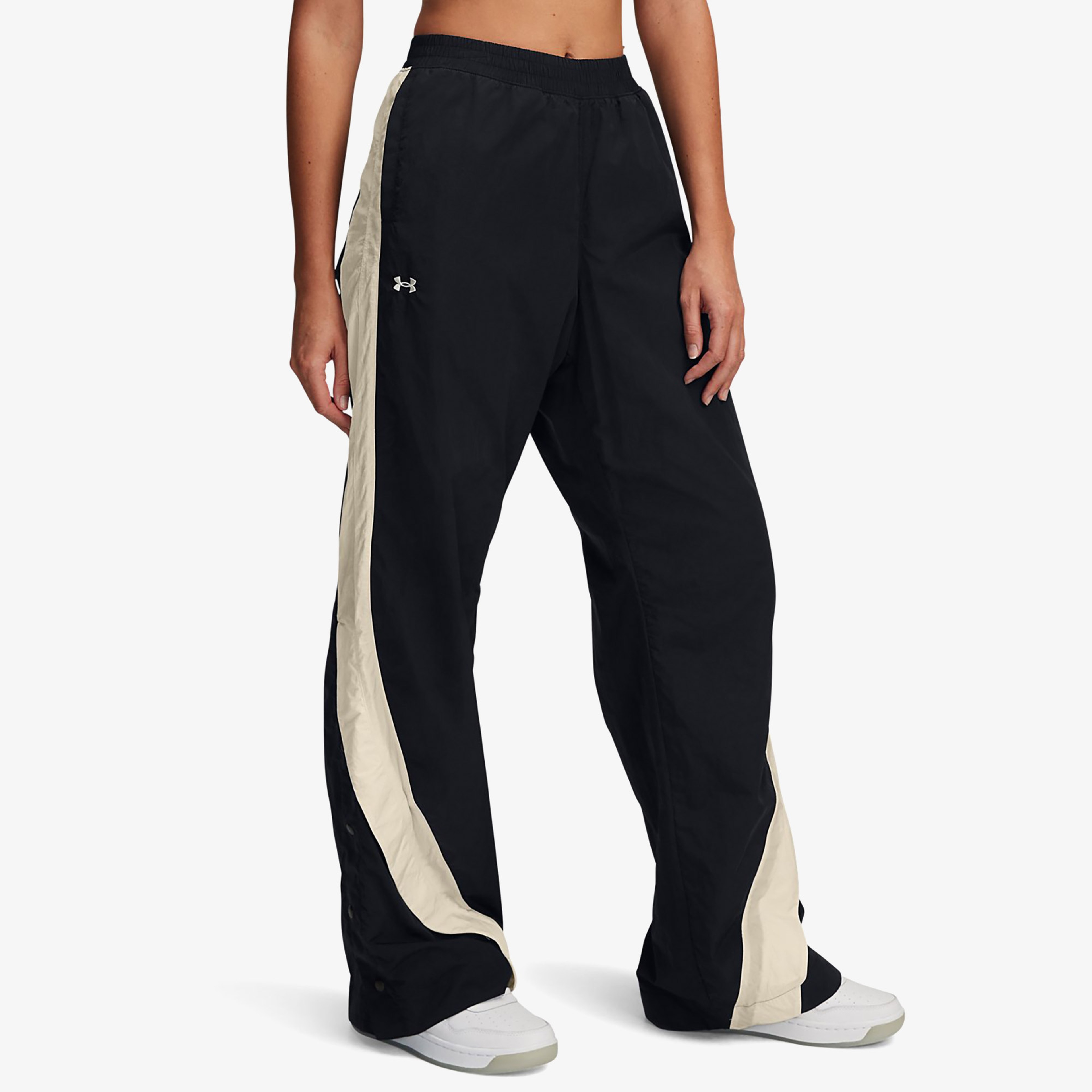 Under Armour Icon Crinkle Tear Away Kadın Siyah Eşofman Altı