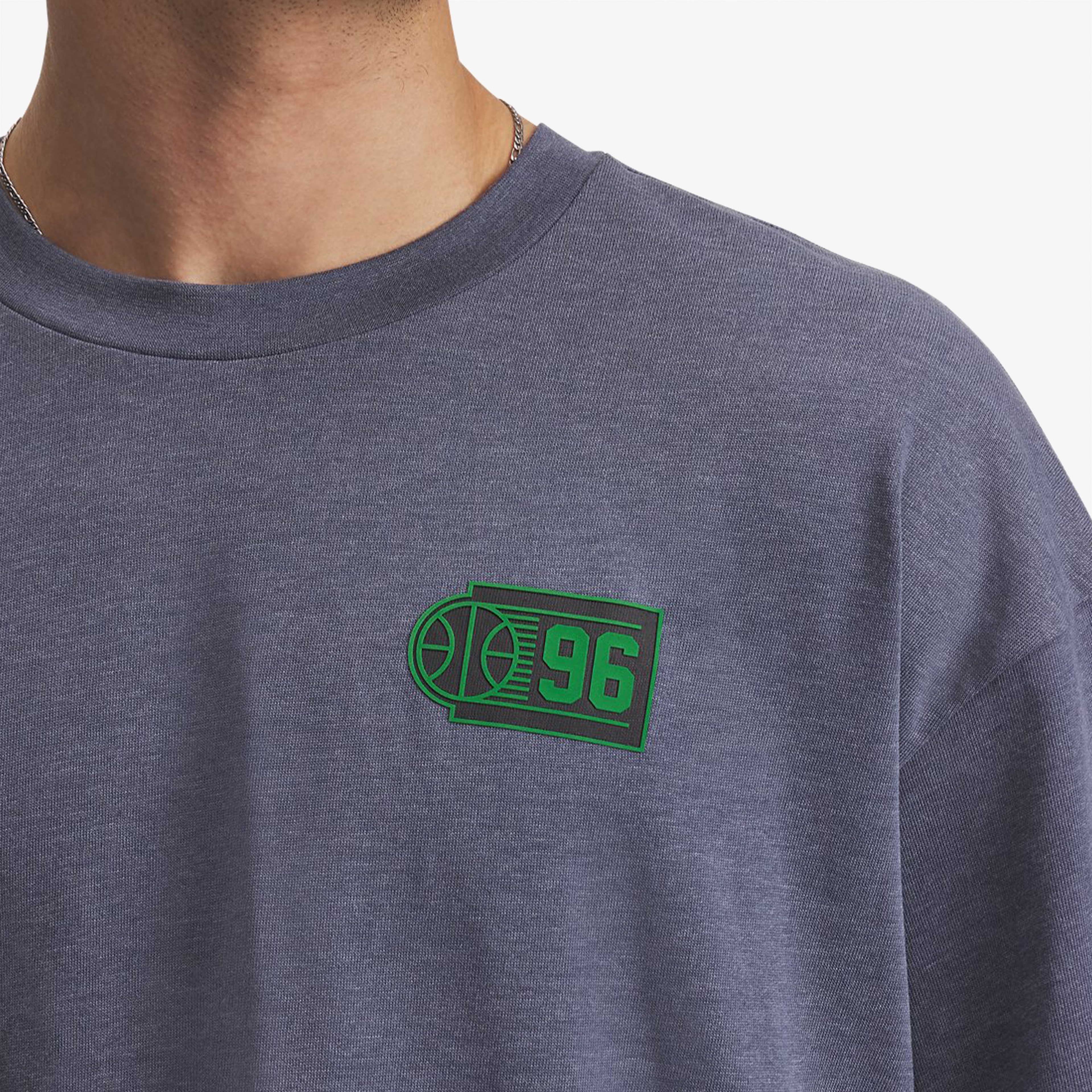 Under Armour Courtside 96 Hoop Erkek Gri T-Shirt