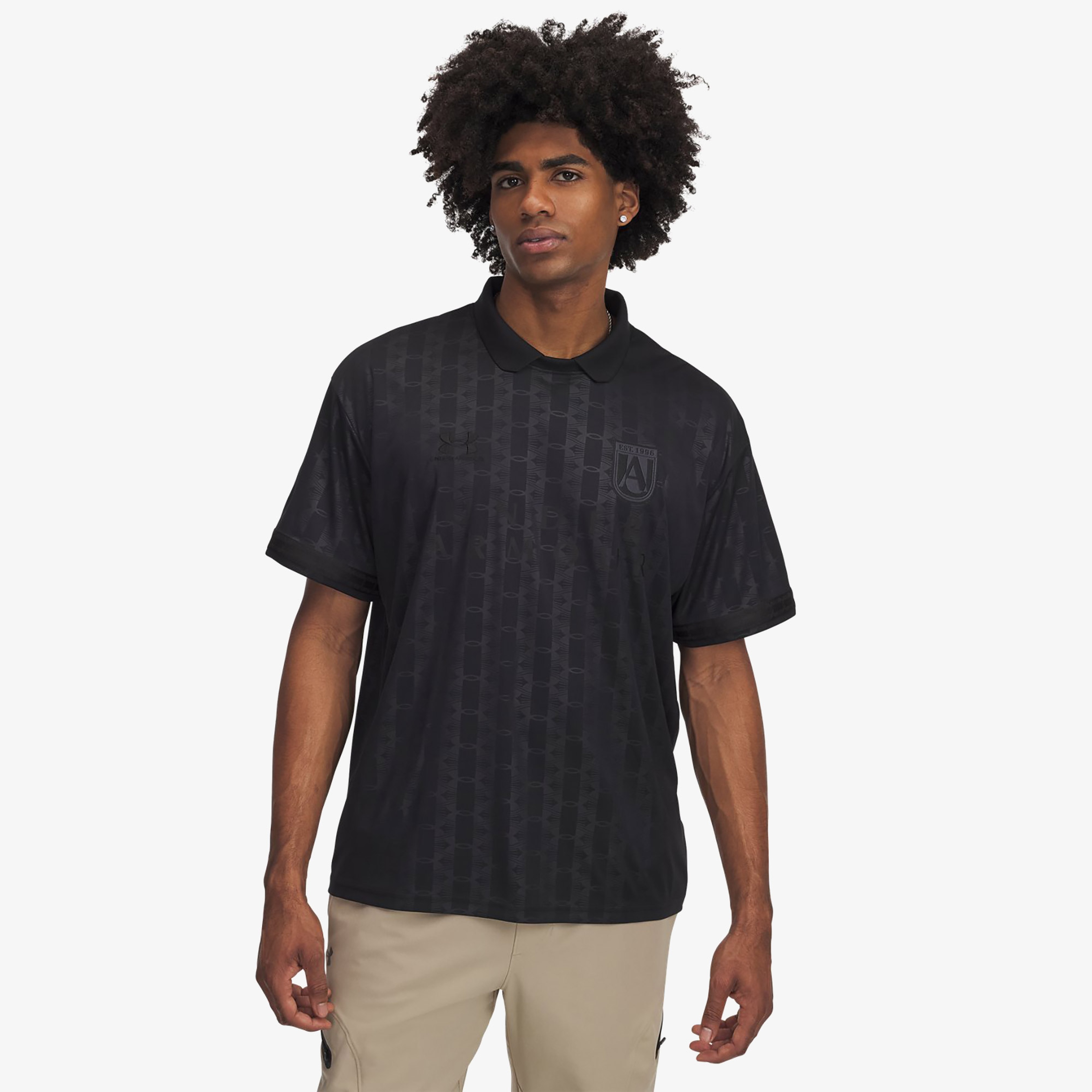 Under Armour 96 Terrace Jersey Erkek Siyah T-Shirt