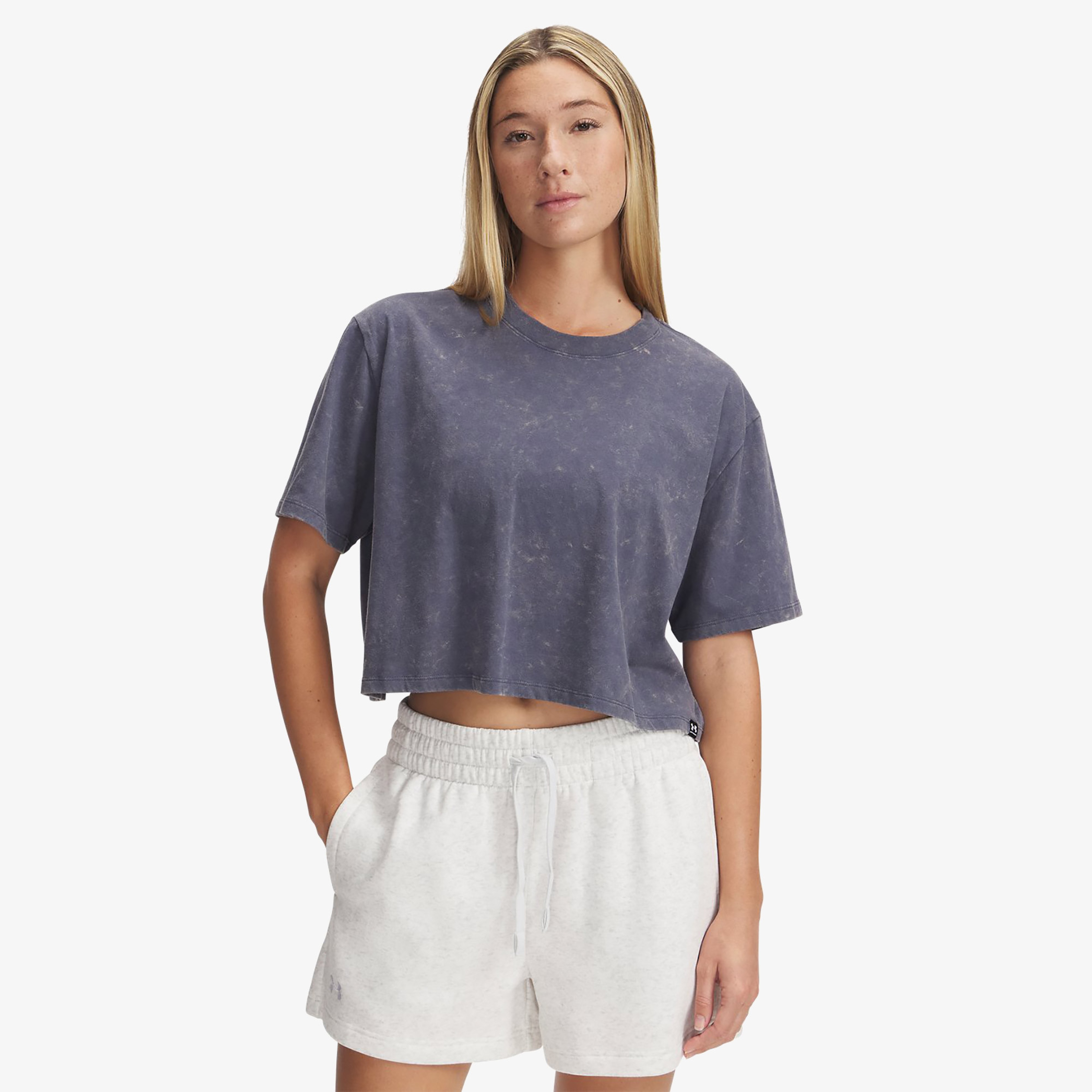 Under Armour Heavyweight Wash Kadın Gri T-Shirt