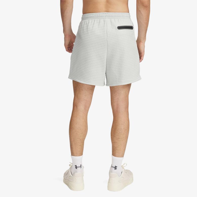 Under Armour Fleece Grid Erkek Gri Şort