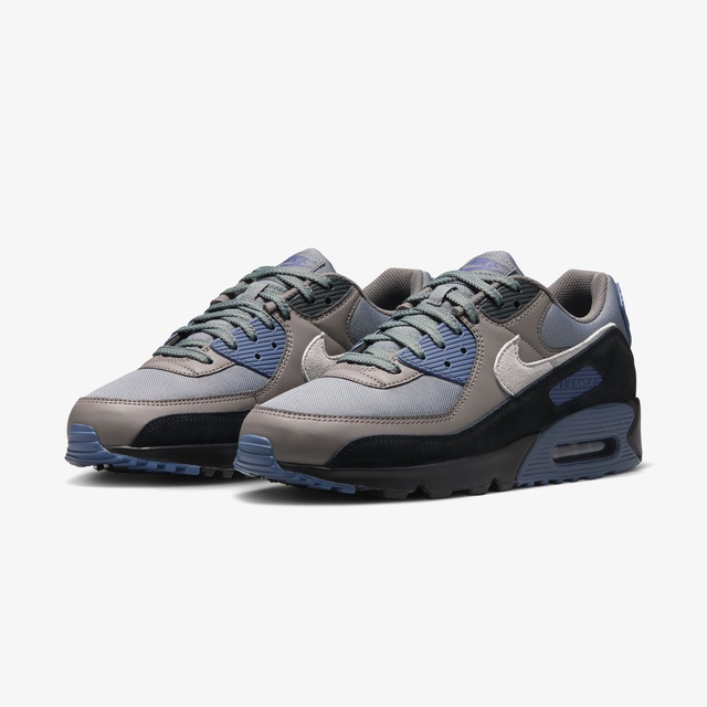 Nike Lacivert Nike Air Max 90 Erkek Gri/Lacivert Spor Ayakkabı